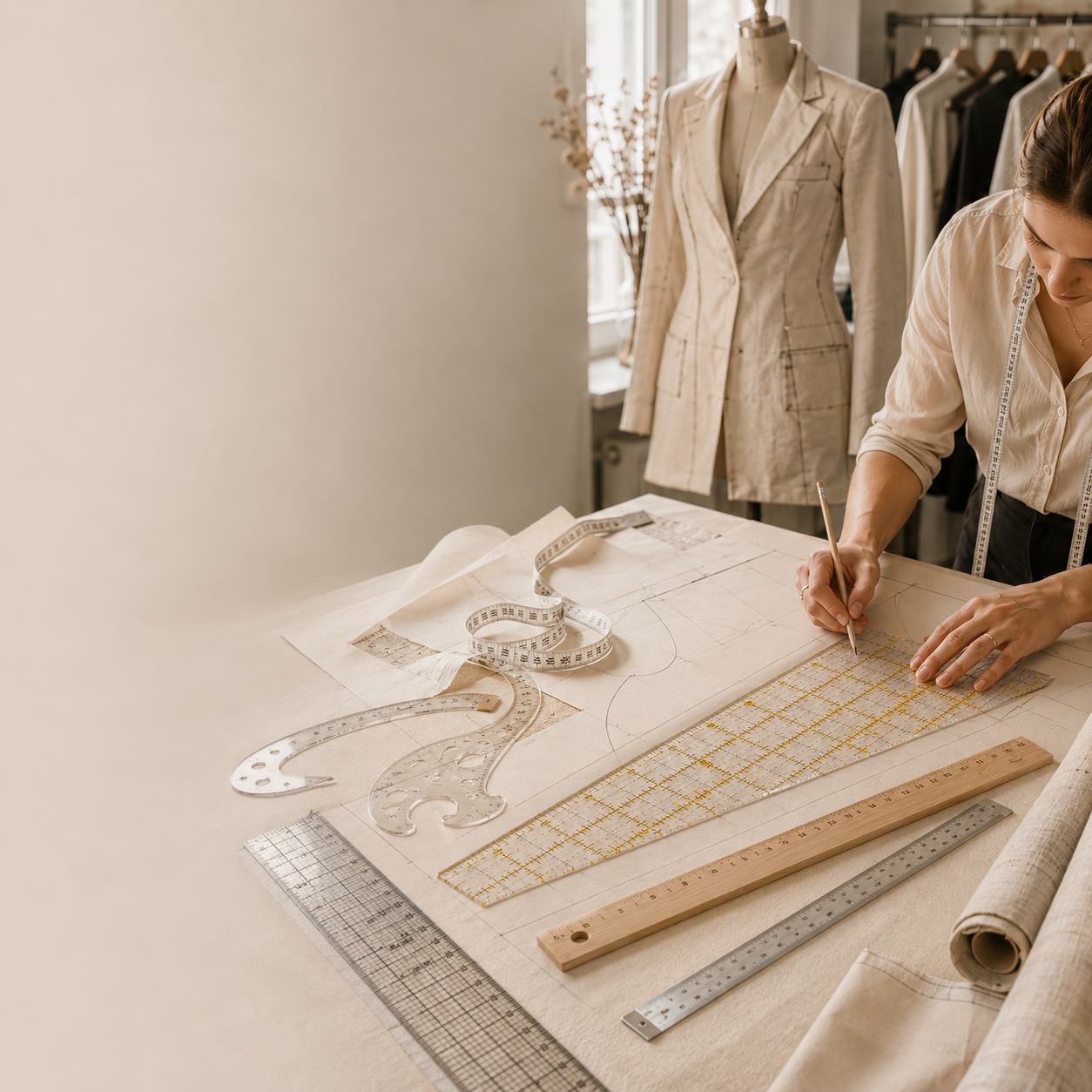 Icône de mètre ruban pour couture, accessoire de mercerie, fond blanc
