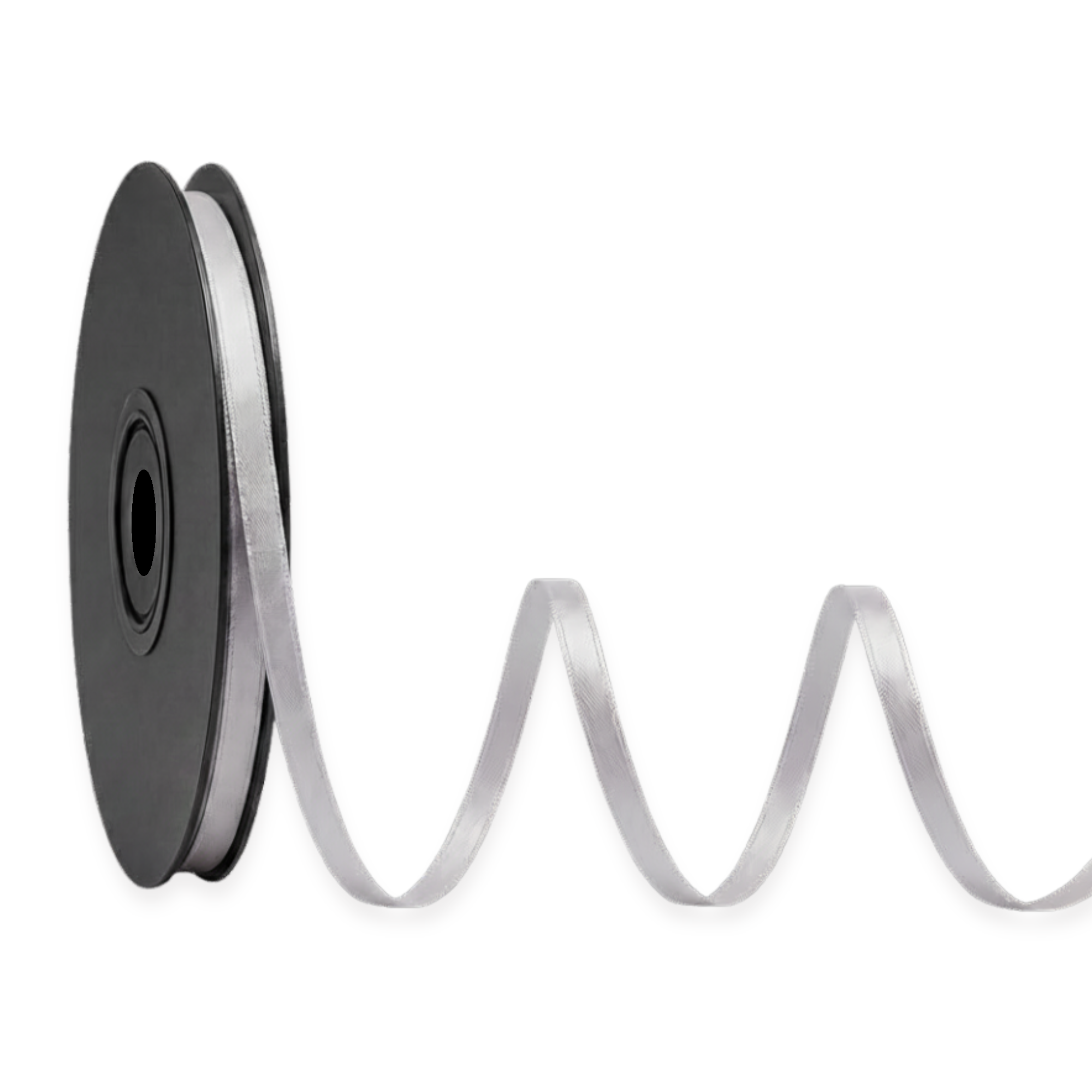 Deluxe-Satinbandrolle, beidseitig verwendbar, 25 m – Breiten 3–63 mm – Oeko-Tex Standard 100