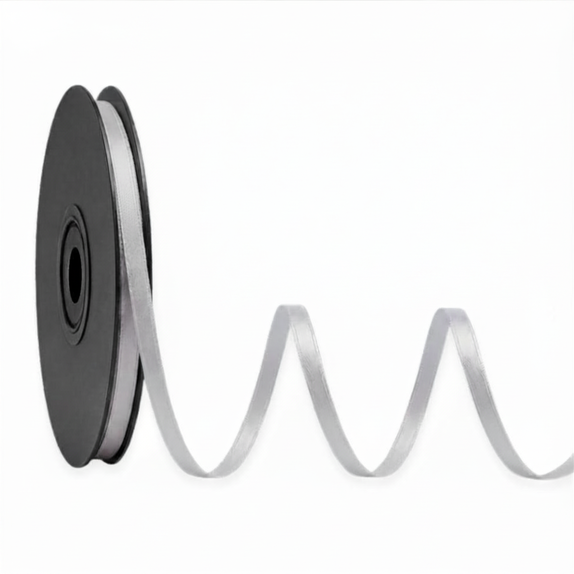 Deluxe-Satinbandrolle, beidseitig verwendbar, 25 m – Breiten 3–63 mm – Oeko-Tex Standard 100