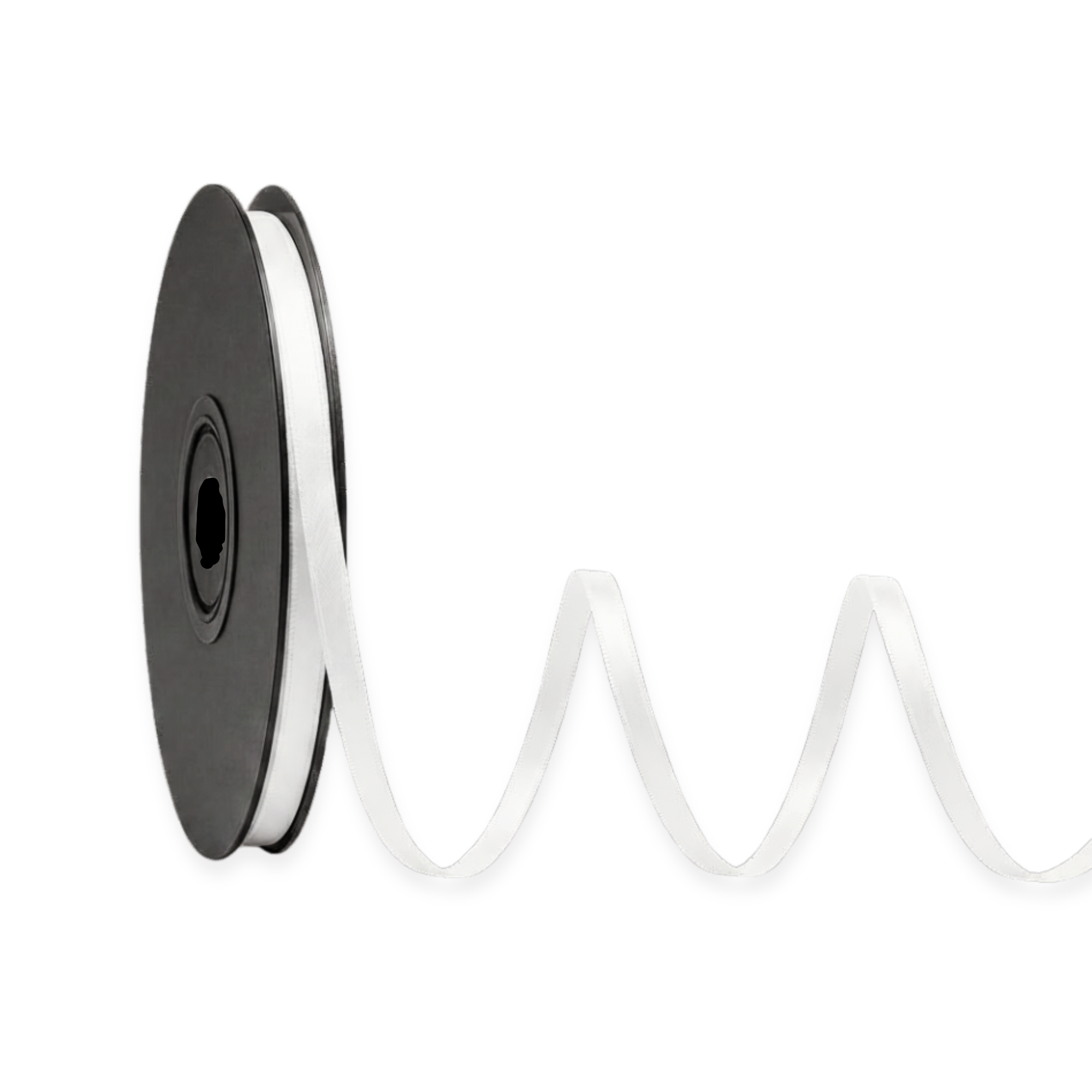 Deluxe-Satinbandrolle, beidseitig verwendbar, 25 m – Breiten 3–63 mm – Oeko-Tex Standard 100