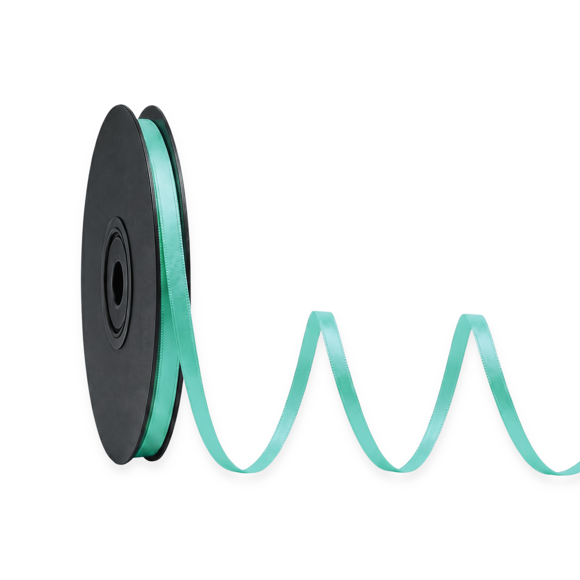 Deluxe-Satinbandrolle, beidseitig verwendbar, 25 m – Breiten 3–63 mm – Oeko-Tex Standard 100