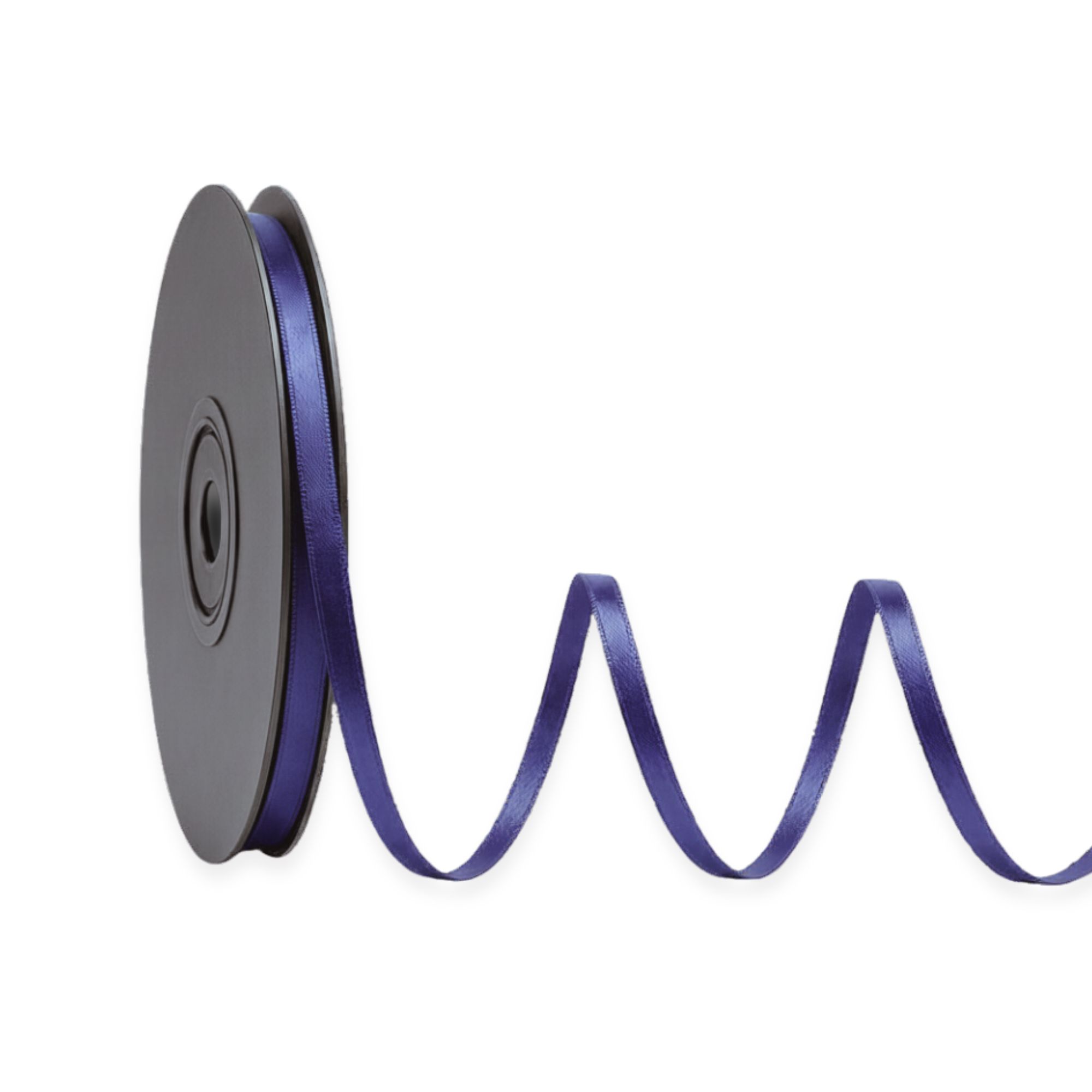 Deluxe-Satinbandrolle, beidseitig verwendbar, 25 m – Breiten 3–63 mm – Oeko-Tex Standard 100