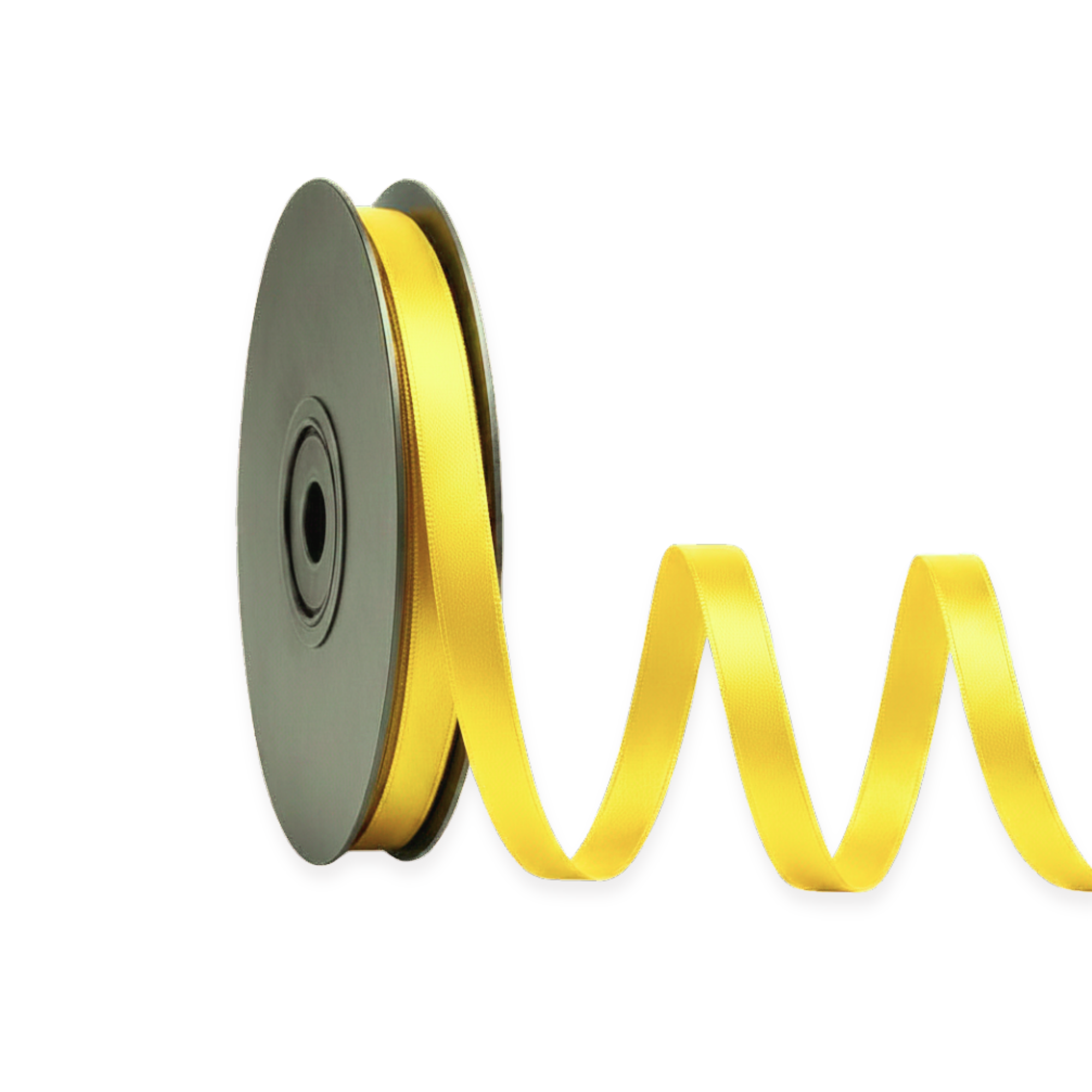 Deluxe-Satinbandrolle, beidseitig verwendbar, 25 m – Breiten 3–63 mm – Oeko-Tex Standard 100