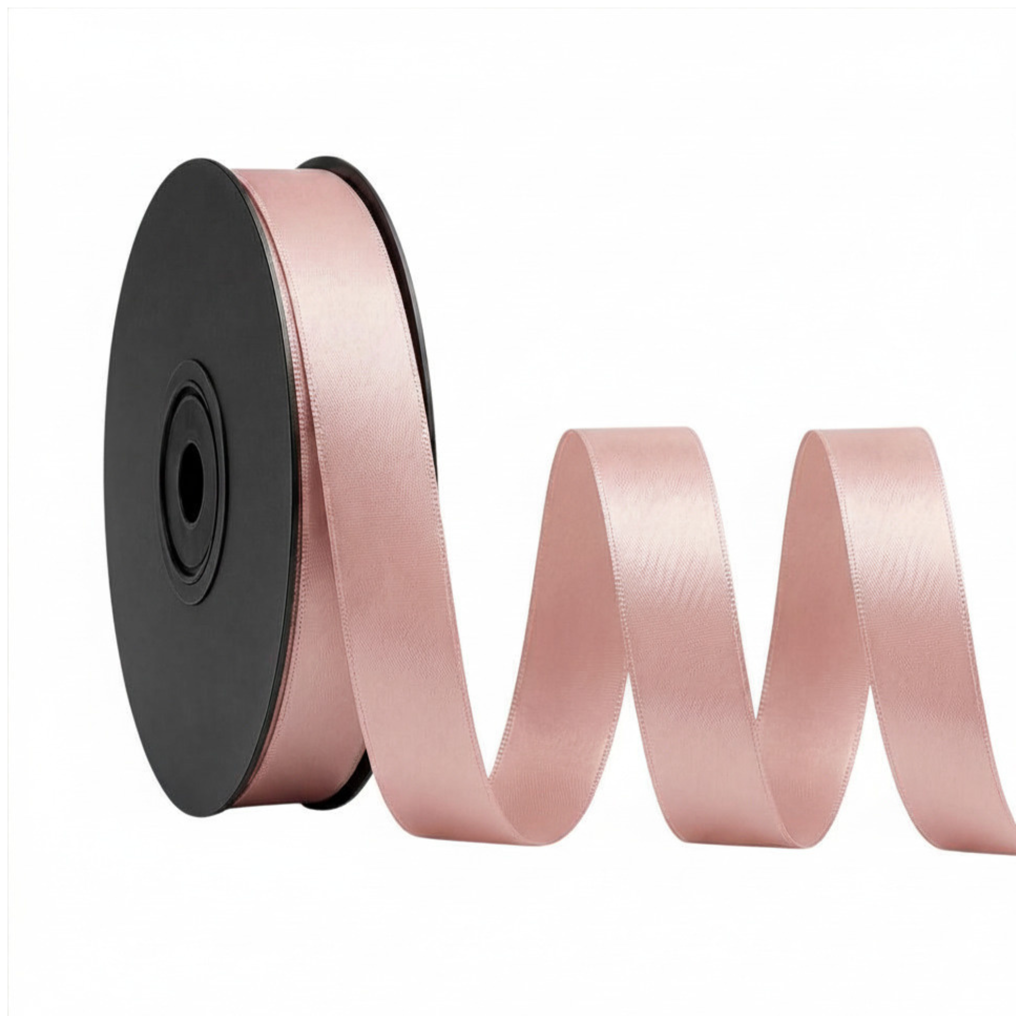 Deluxe-Satinbandrolle, beidseitig verwendbar, 25 m – Breiten 3–63 mm – Oeko-Tex Standard 100