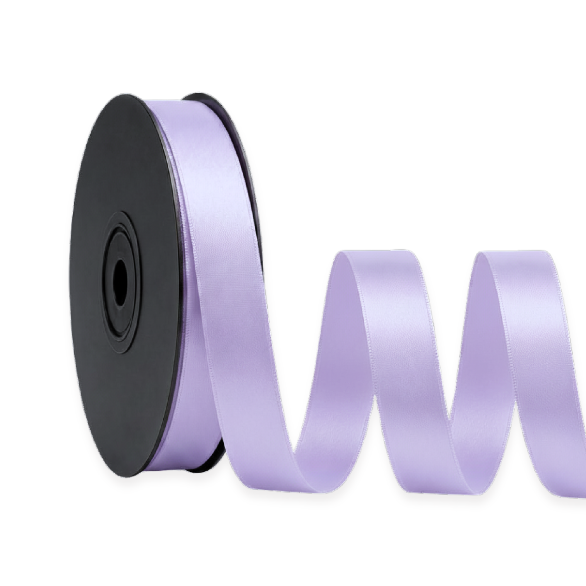 Deluxe-Satinbandrolle, beidseitig verwendbar, 25 m – Breiten 3–63 mm – Oeko-Tex Standard 100