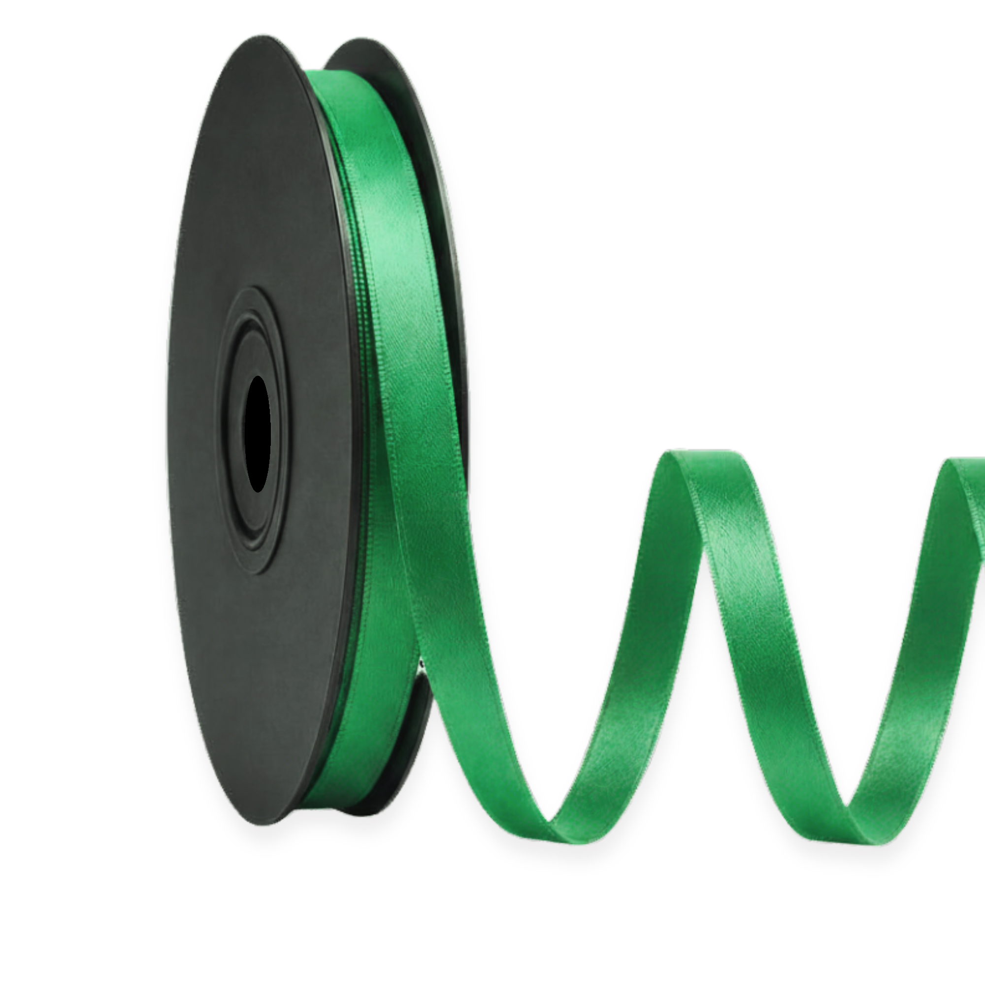 Deluxe-Satinbandrolle, beidseitig verwendbar, 25 m – Breiten 3–63 mm – Oeko-Tex Standard 100