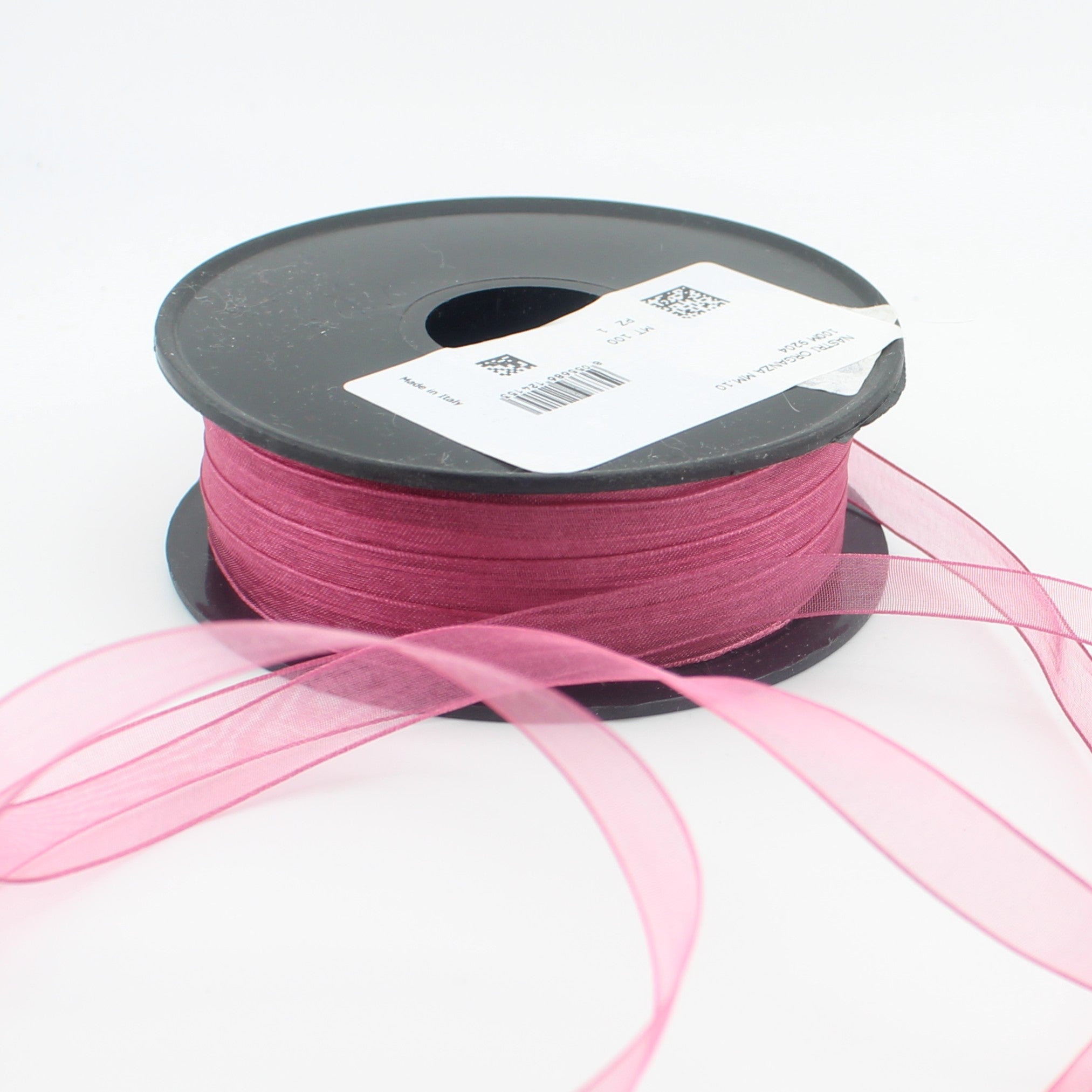 Cinta de organza italiana, 10 m | Cinta transparente para bodas y envoltorios de regalo