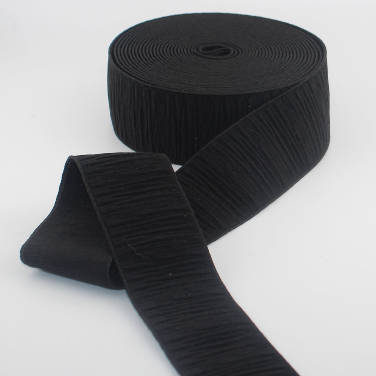5 meter 40mm Flat Woven Elastic with Pleated Effect – Multiple Colours - ELA3618