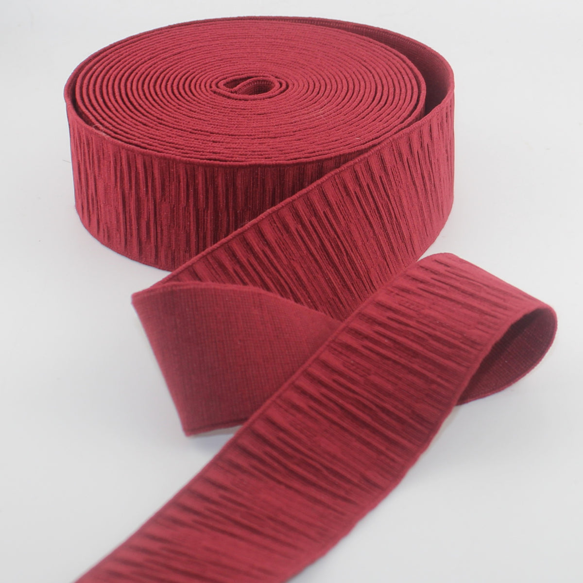 5 meter 40mm Flat Woven Elastic with Pleated Effect – Multiple Colours - ELA3618