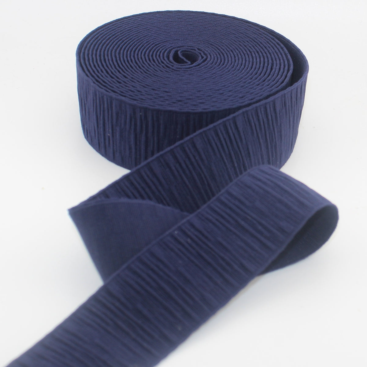 5 meter 40mm Flat Woven Elastic with Pleated Effect – Multiple Colours - ELA3618