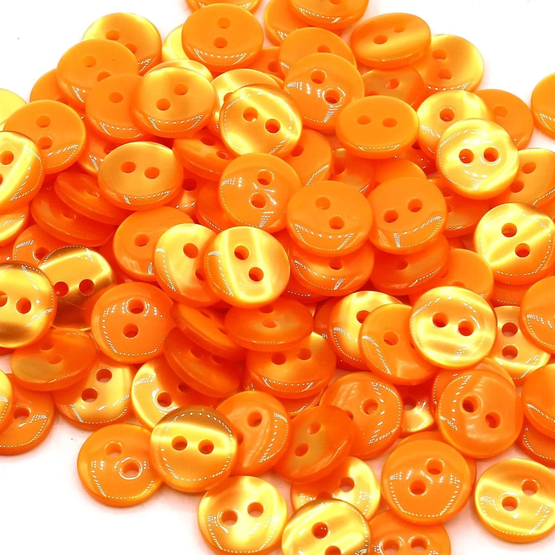 50 pieces 11mm - 2 Holes Polyester Button for Blouses (18") - (KP2 105 18") - ACCESSOIRES LEDUC BV