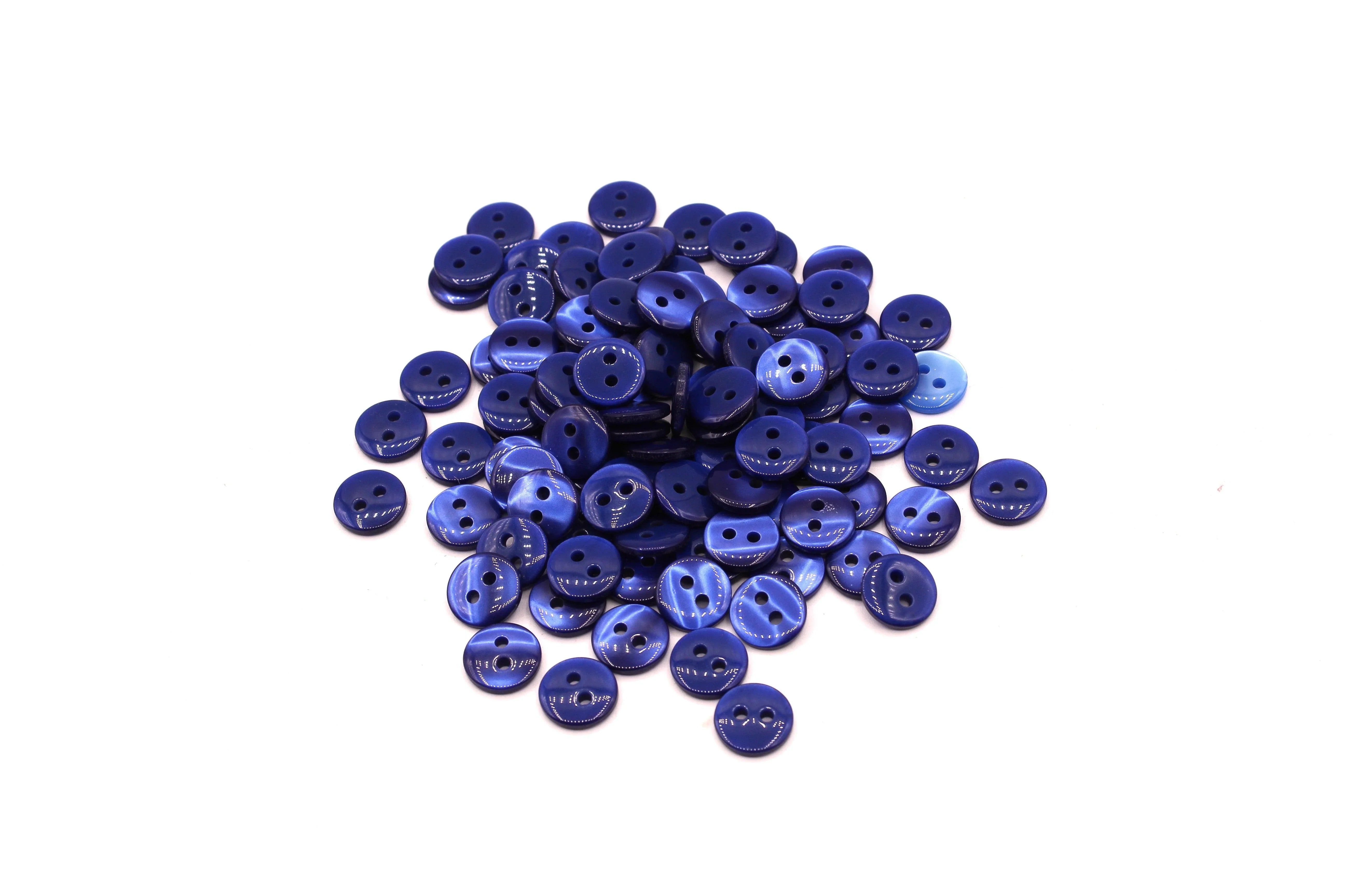 50 pieces 11mm - 2 Holes Polyester Button for Blouses (18") - (KP2 105 18") - ACCESSOIRES LEDUC BV