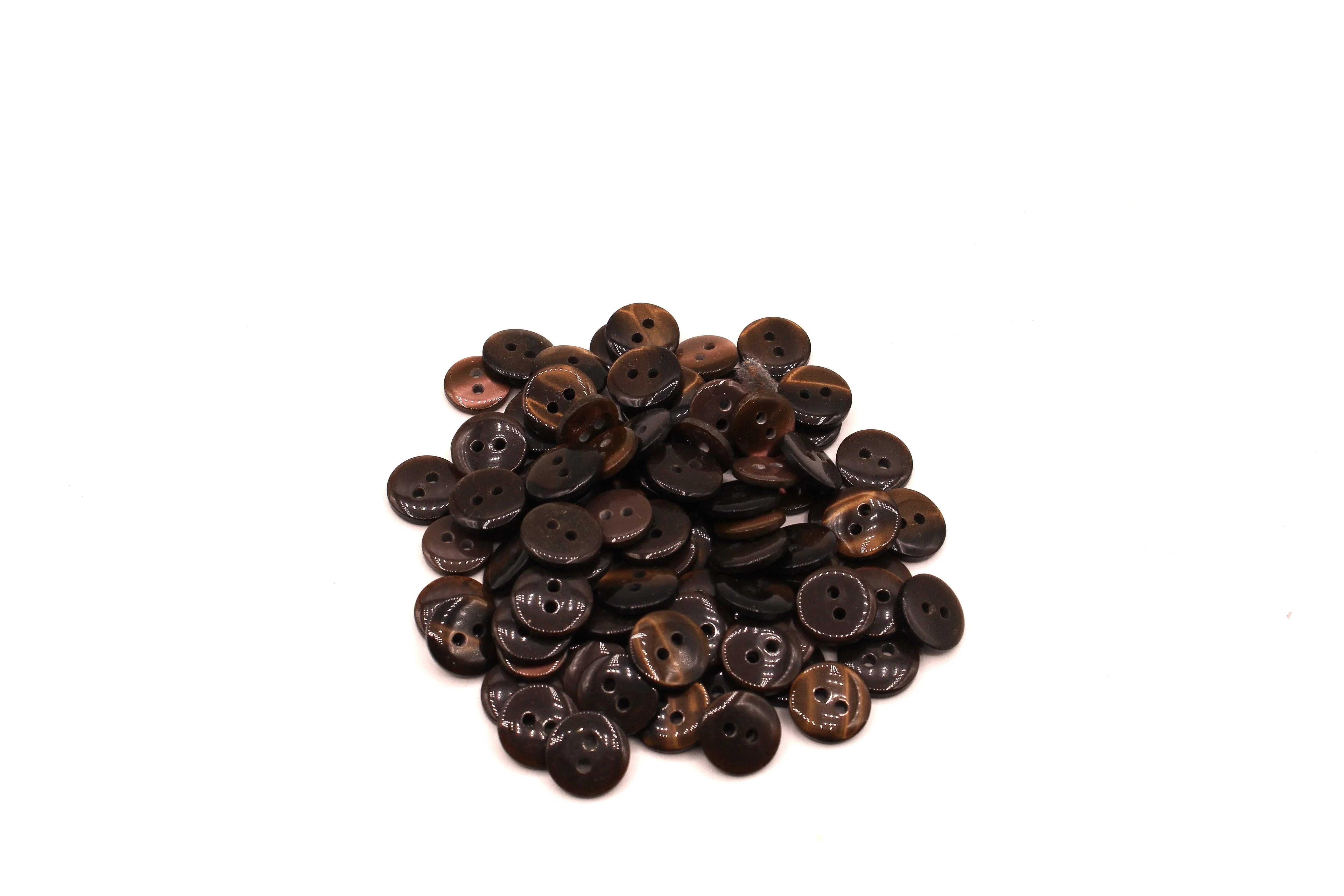 50 pieces 11mm - 2 Holes Polyester Button for Blouses (18") - (KP2 105 18") - ACCESSOIRES LEDUC BV