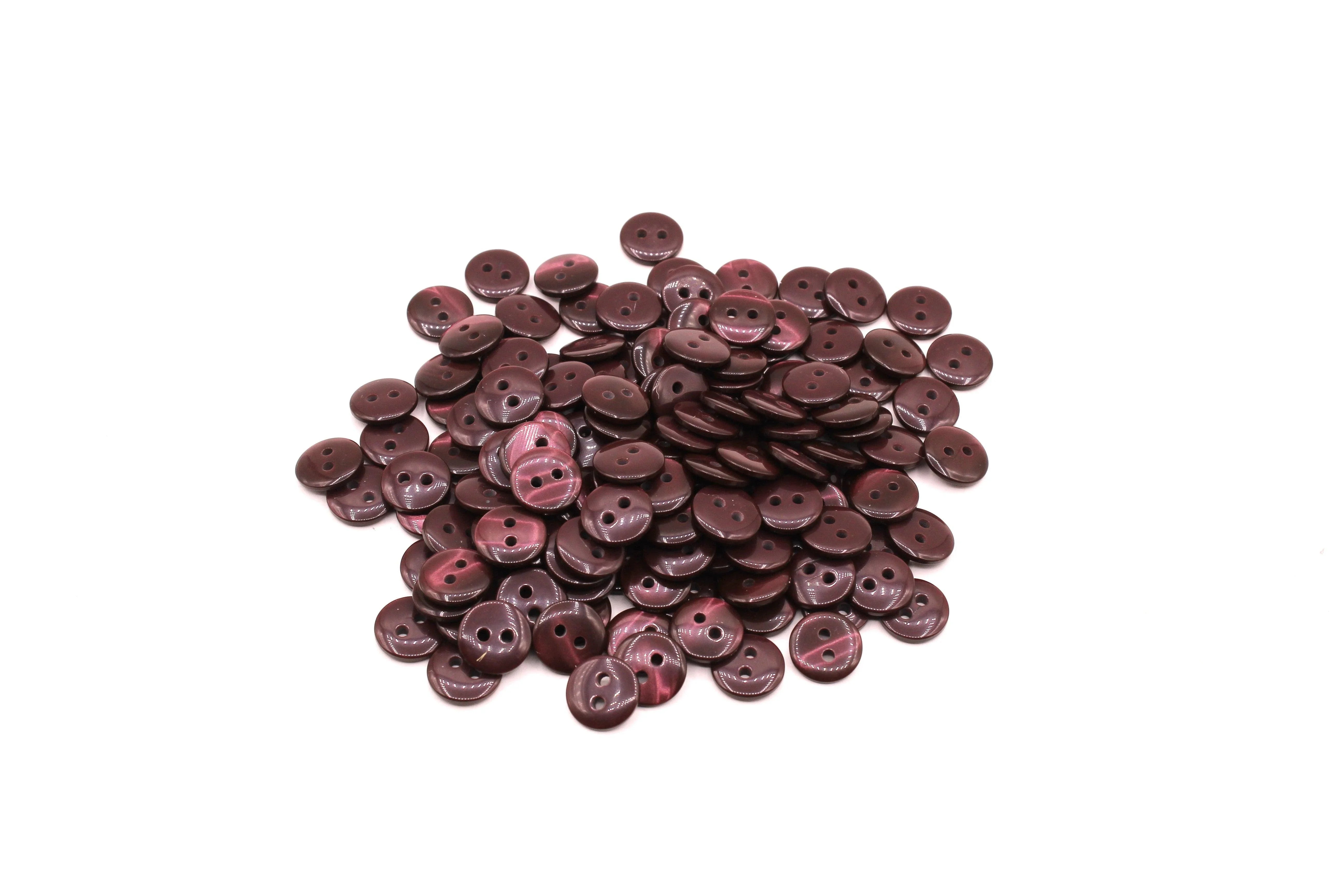 50 pieces 11mm - 2 Holes Polyester Button for Blouses (18") - (KP2 105 18") - ACCESSOIRES LEDUC BV