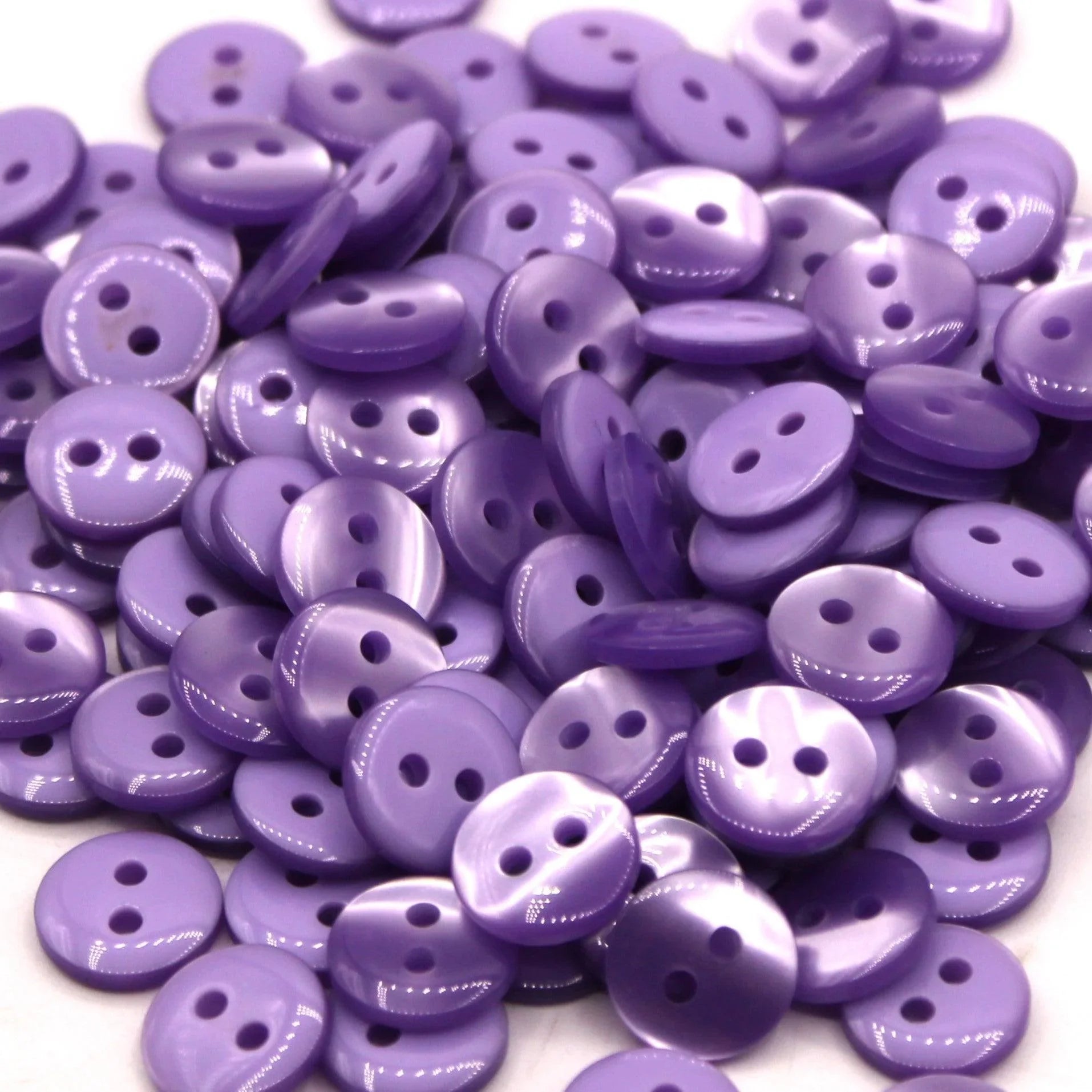 50 pieces 11mm - 2 Holes Polyester Button for Blouses (18") - (KP2 105 18") - ACCESSOIRES LEDUC BV