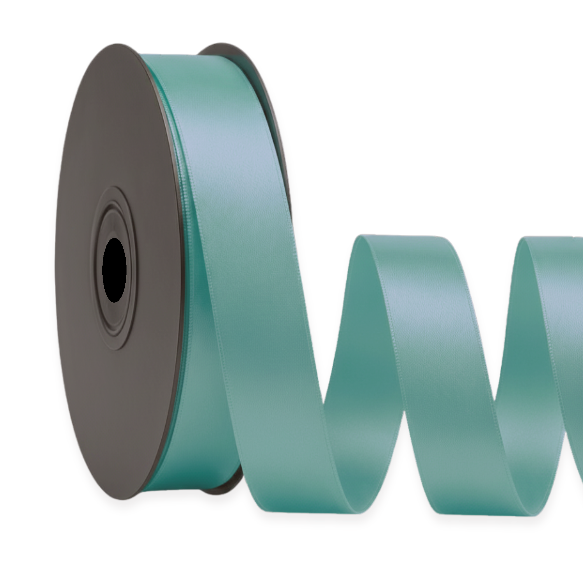 Deluxe-Satinbandrolle, beidseitig verwendbar, 25 m – Breiten 3–63 mm – Oeko-Tex Standard 100