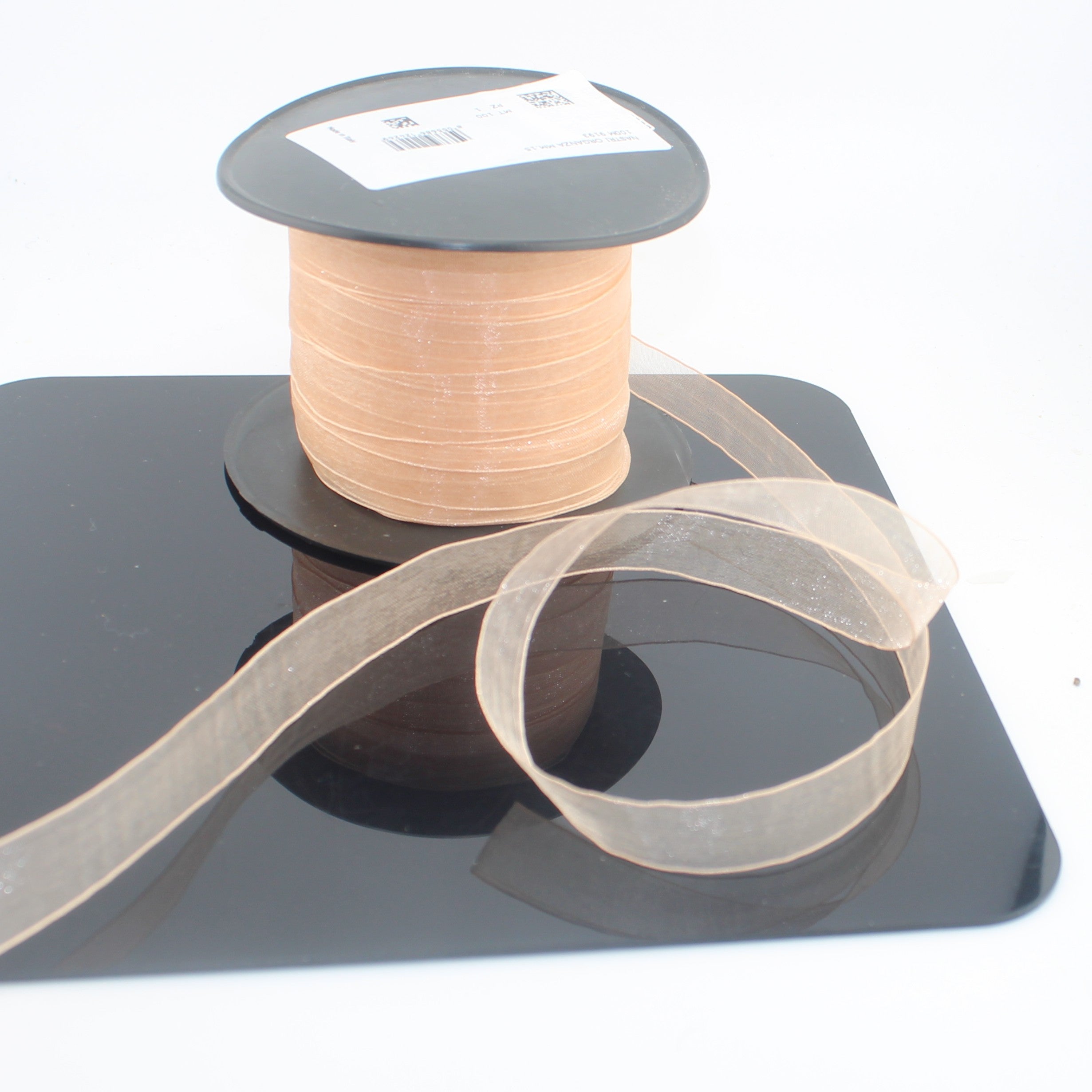 Cinta de organza italiana, 10 m | Cinta transparente para bodas y envoltorios de regalo