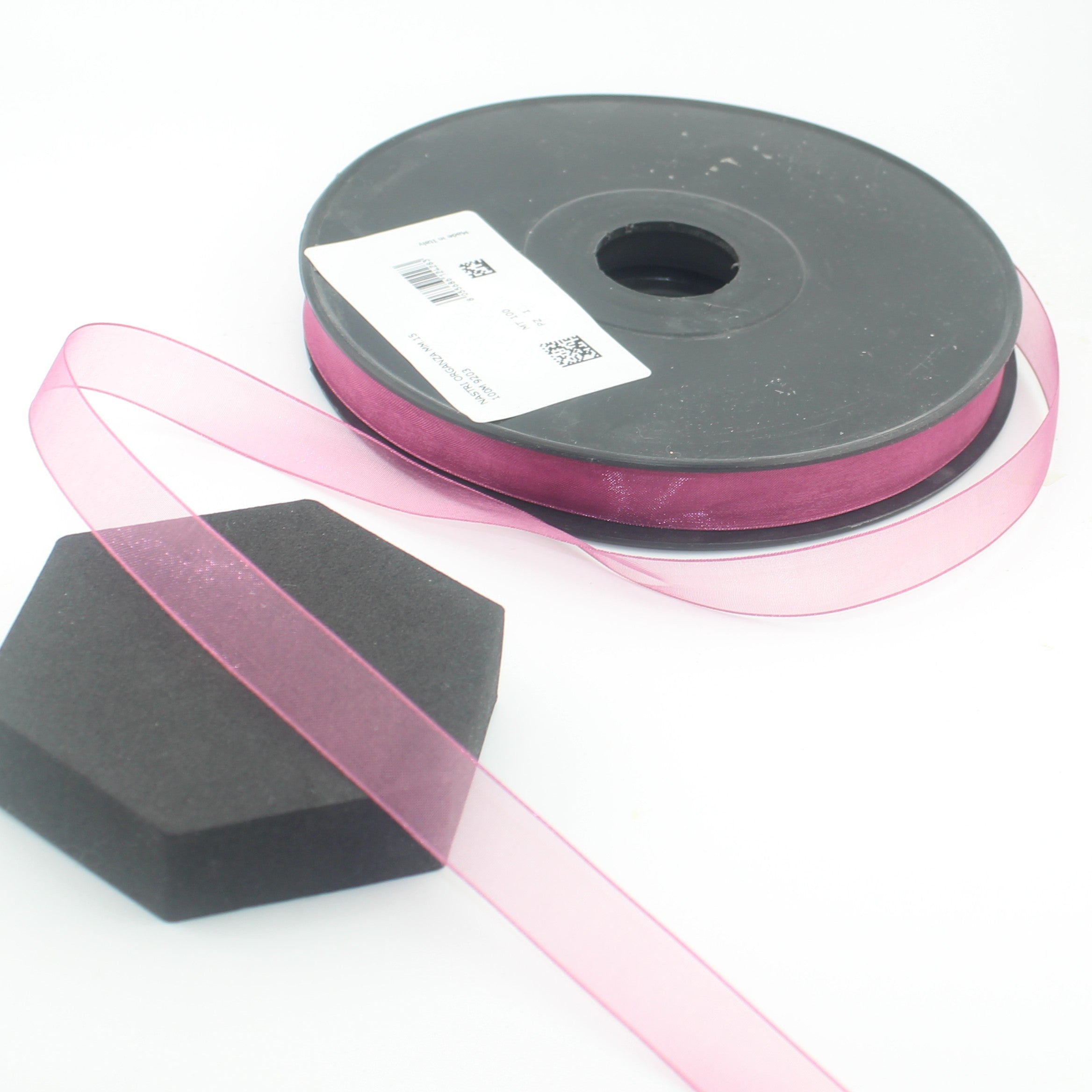 Cinta de organza italiana, 10 m | Cinta transparente para bodas y envoltorios de regalo