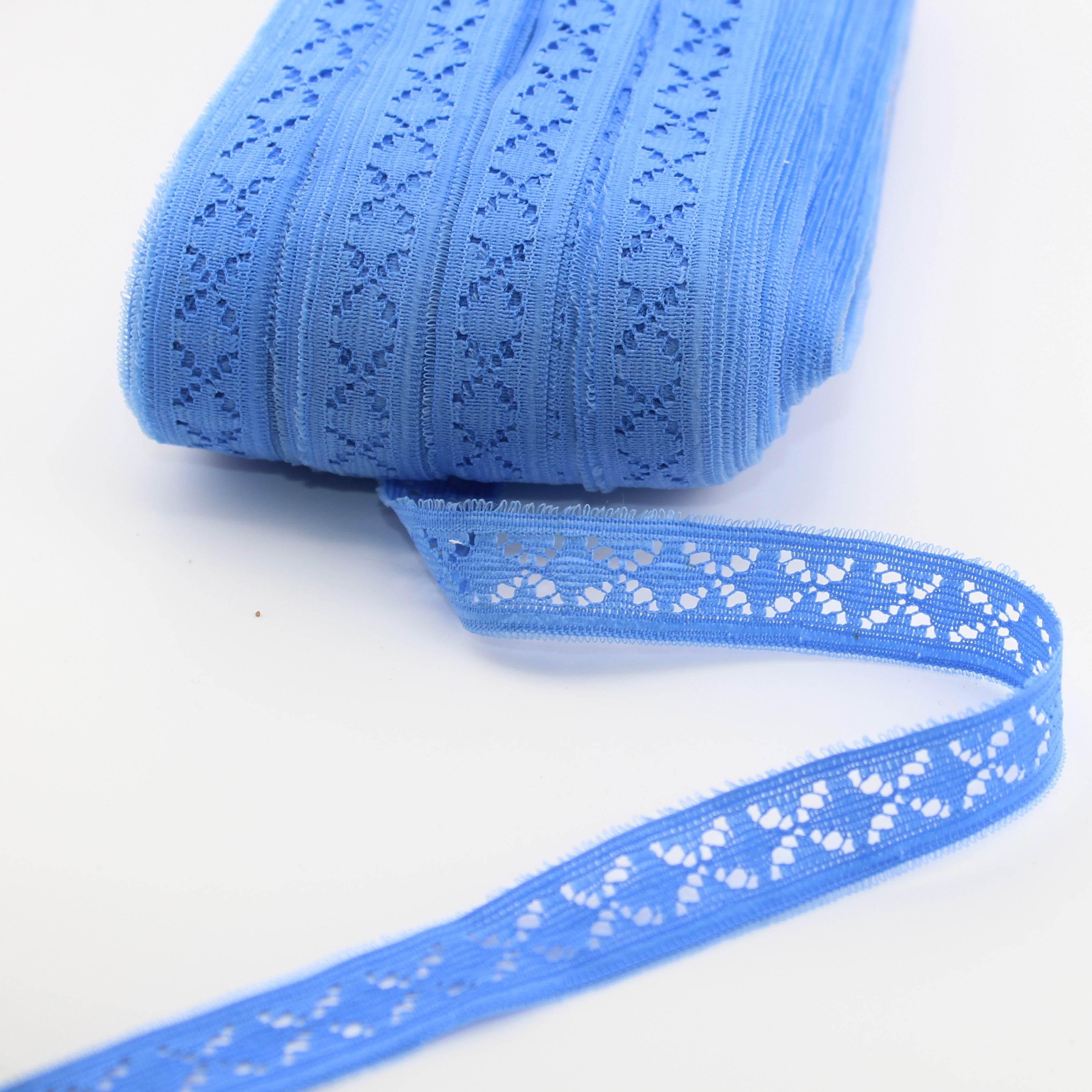 10 meters 18mm Czech made Polyester Colourful Lace available in 3 colors - ACCESSOIRES LEDUC BV
