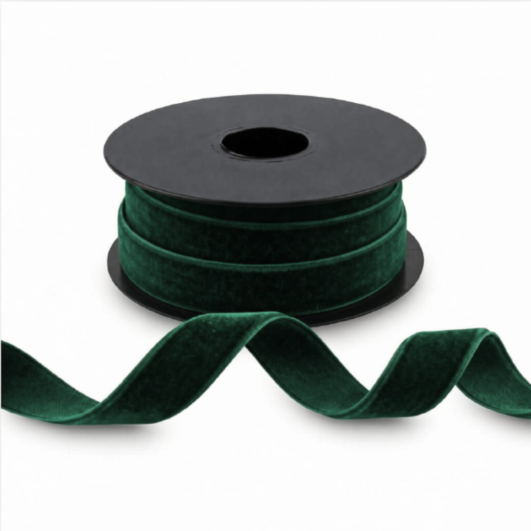 Nastro di velluto di alta qualità, 10m, 10mm–50mm, poliestere #VEL1510