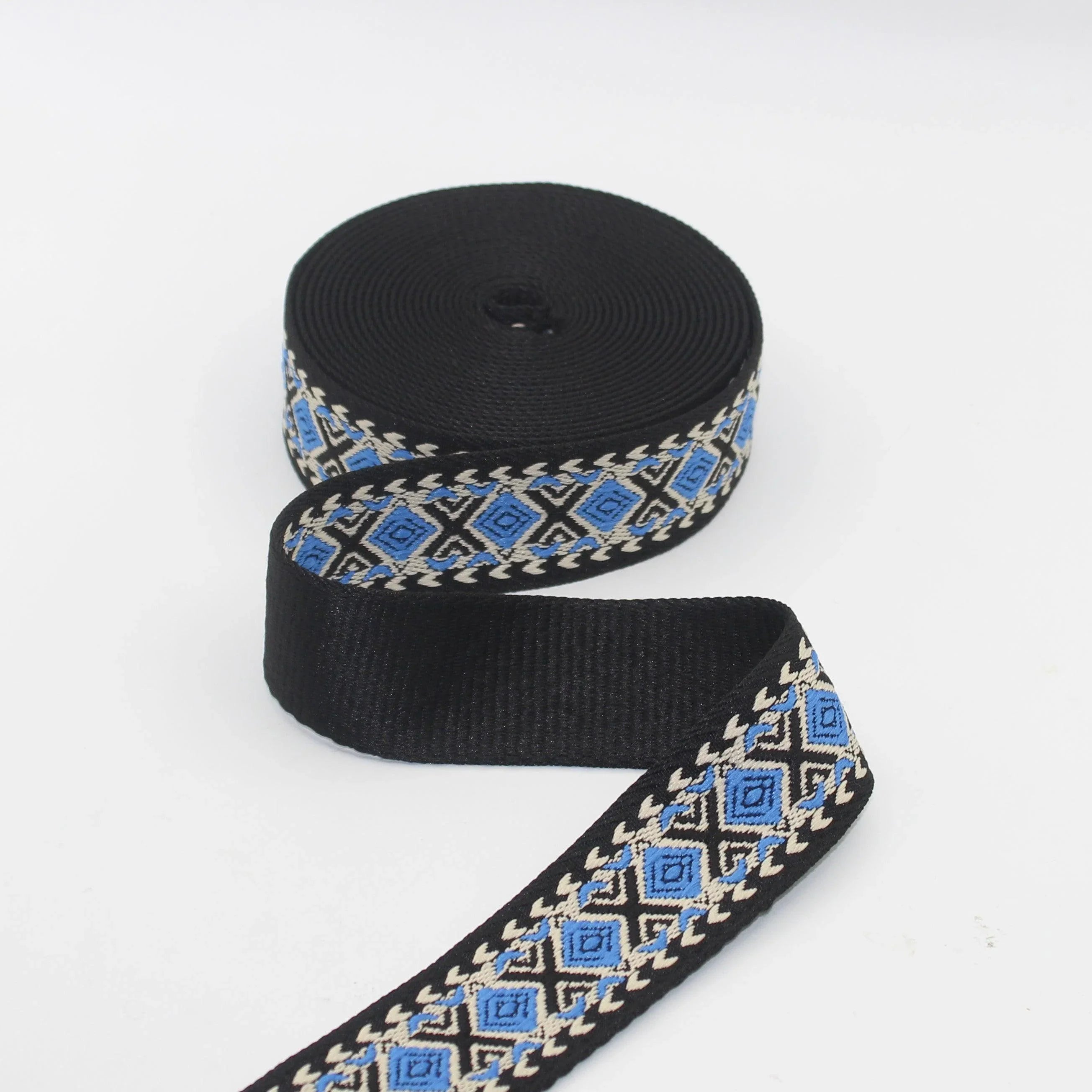 40mm Geometric "X" Webbing 5/10/45mt #RUB3543 - ACCESSOIRES LEDUC BV