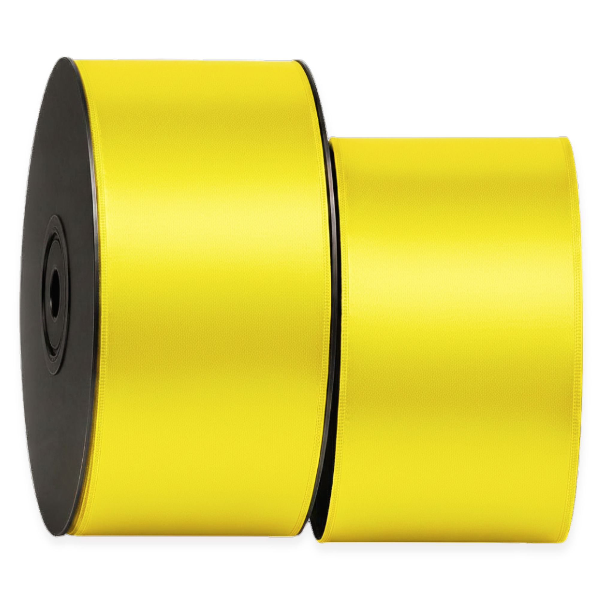 Deluxe-Satinbandrolle, beidseitig verwendbar, 25 m – Breiten 3–63 mm – Oeko-Tex Standard 100