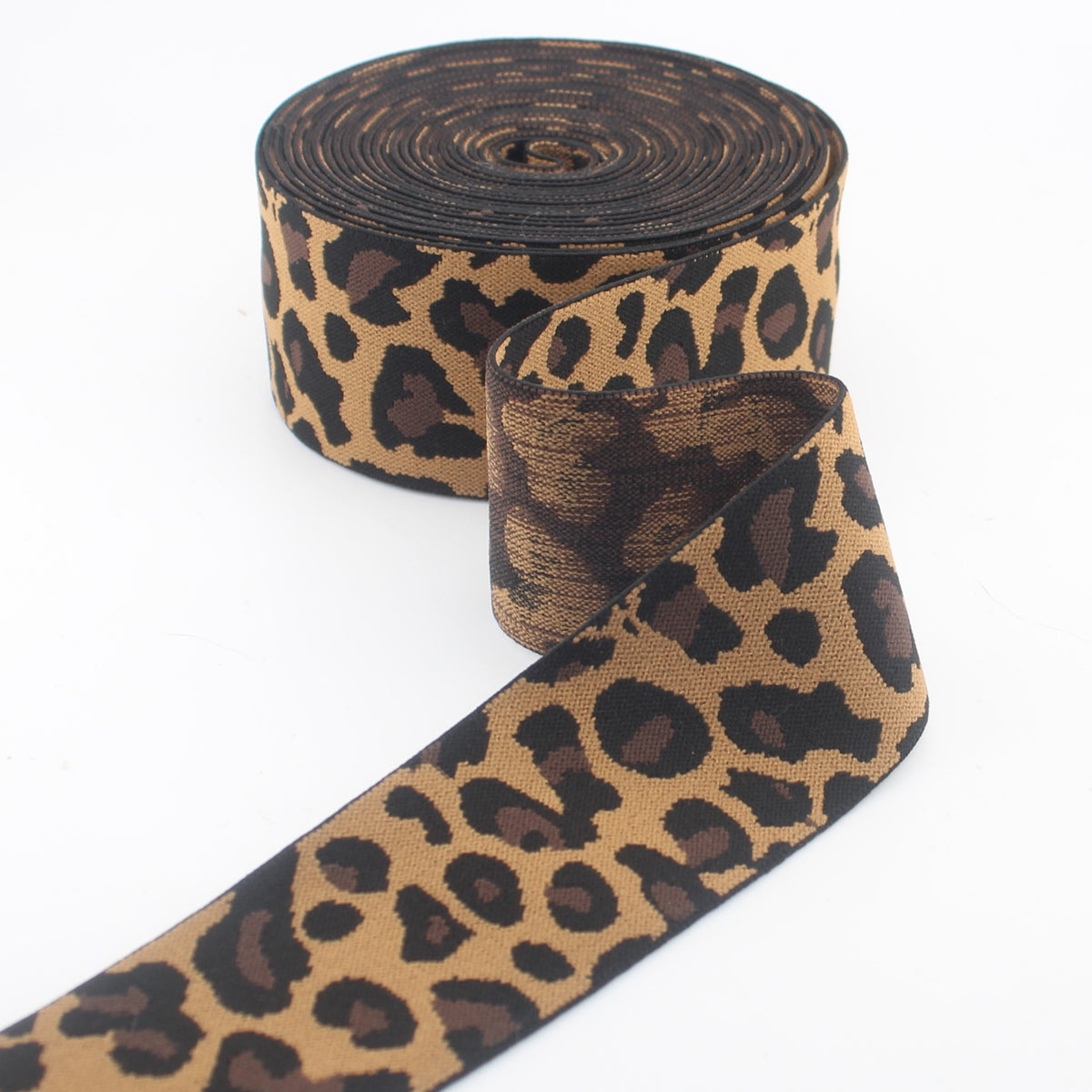 Élastique léopard de 40 mm pour ceintures, vêtements et couture