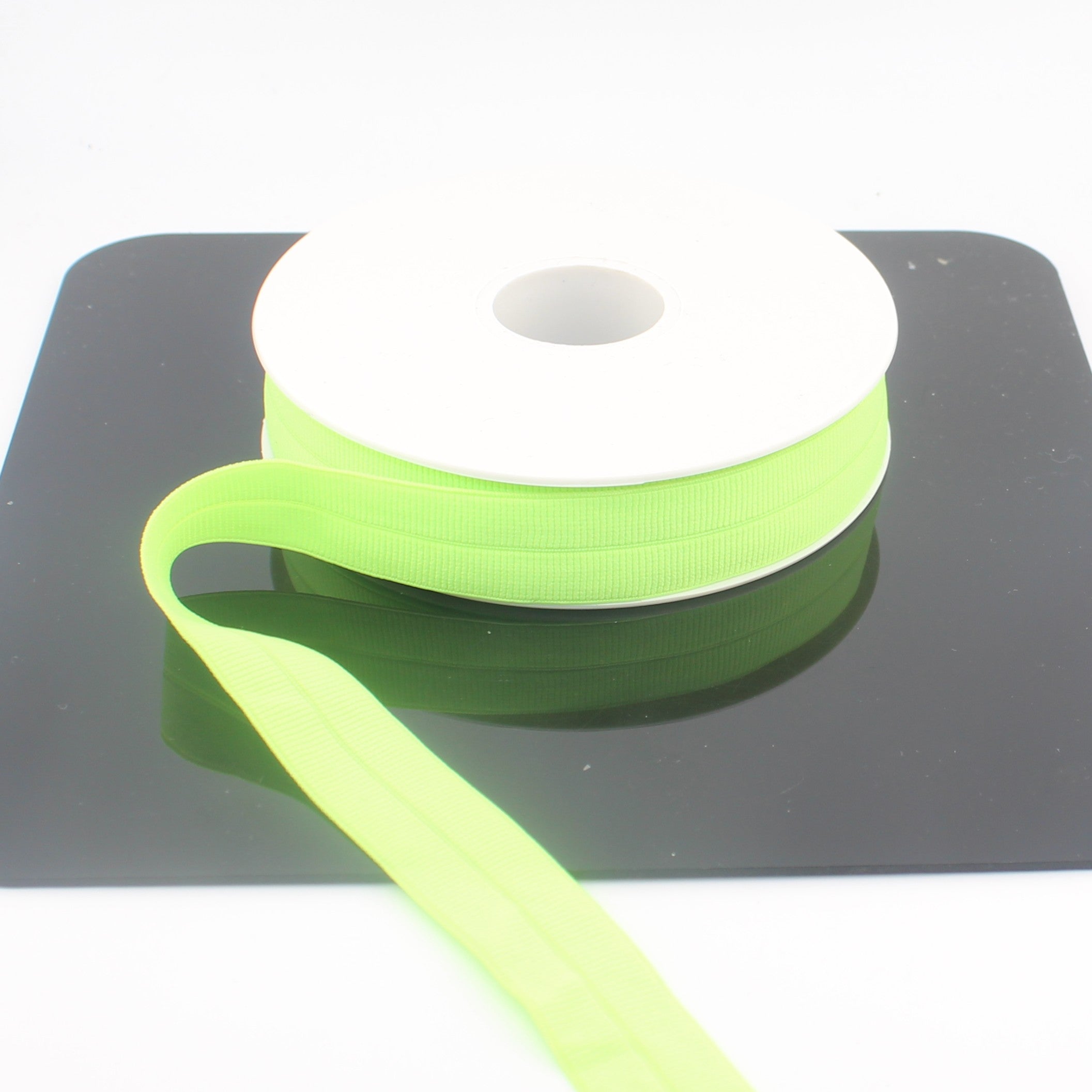 Elastisches Schrägband aus Ripsband, 20 mm × 10 m | Vorgefalztes Stretch-Einfassband (ELA3617)