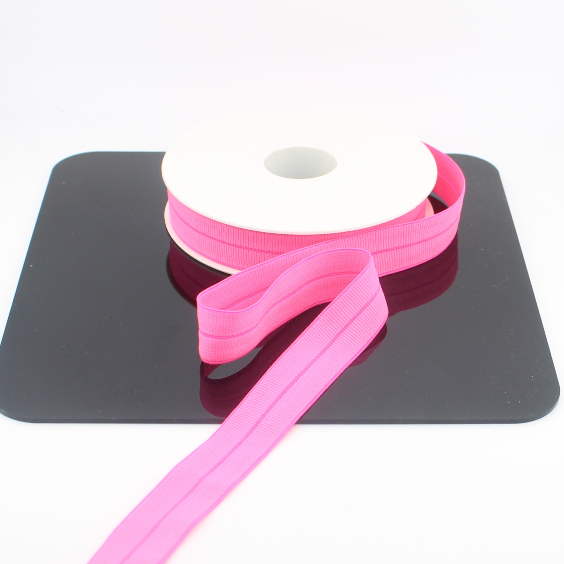 Elastisches Schrägband aus Ripsband, 20 mm × 10 m | Vorgefalztes Stretch-Einfassband (ELA3617)