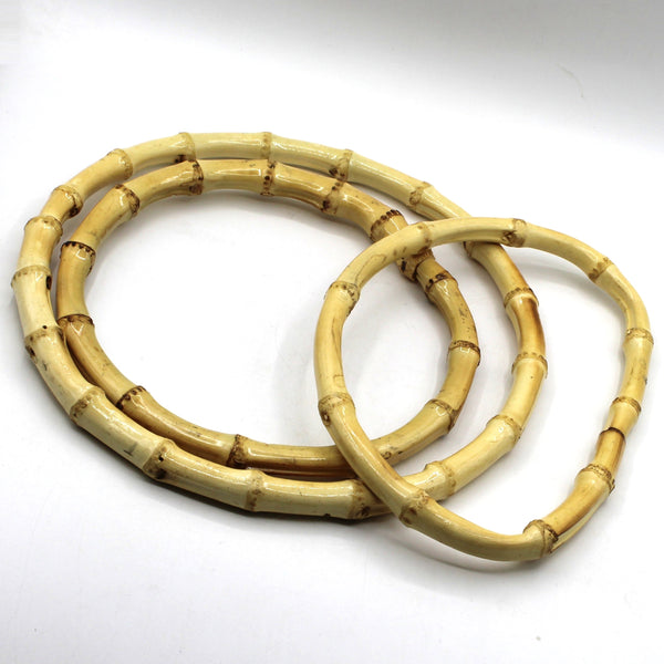 Real Bamboo Bag Handles for Handmade Bags & Crafts