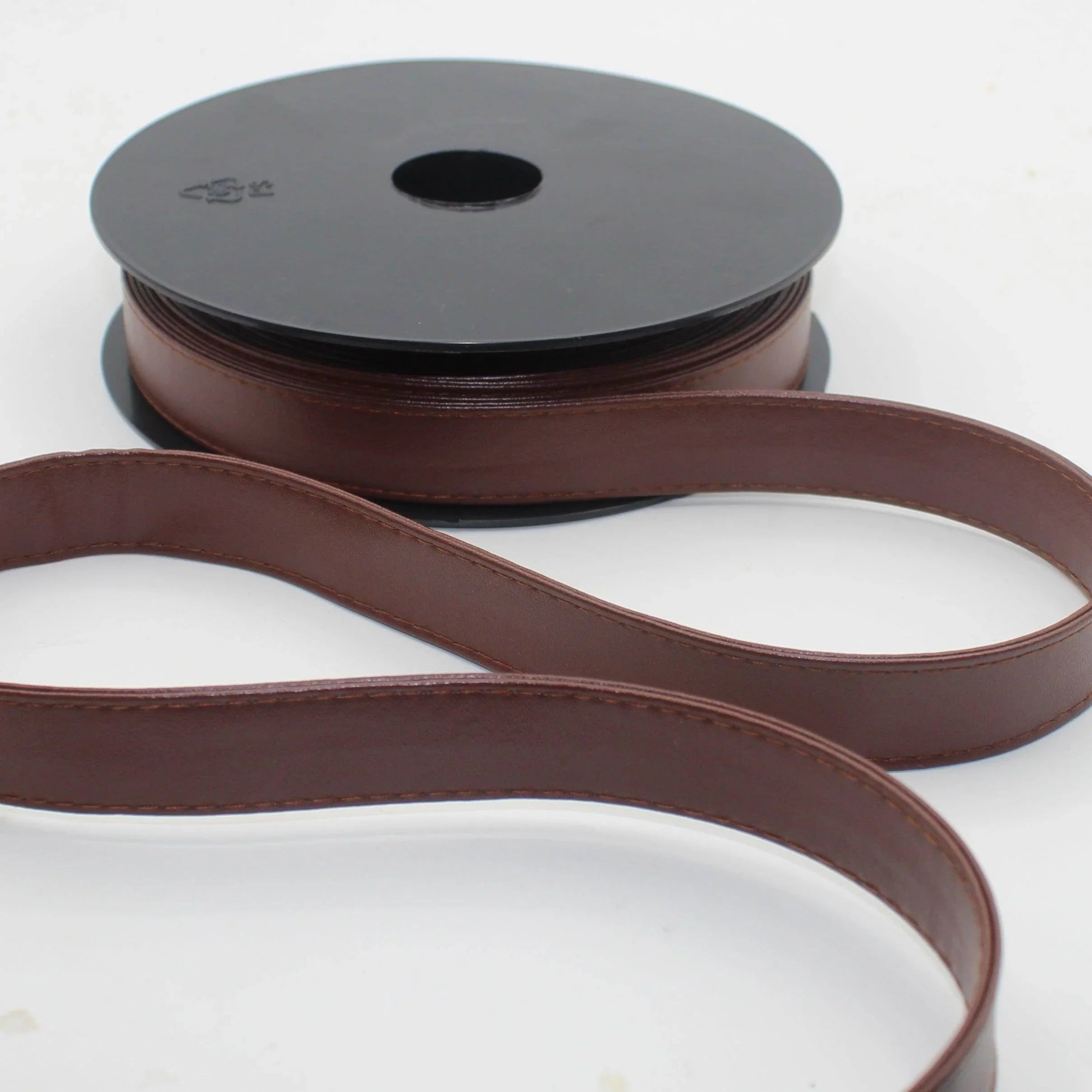 7mm/20mm/30mm Fake Leather - PU - Simili Leather Stitched Strap - 4 meters #RUB3500 #RUB3501 #RUB3502 - ACCESSOIRES LEDUC BV