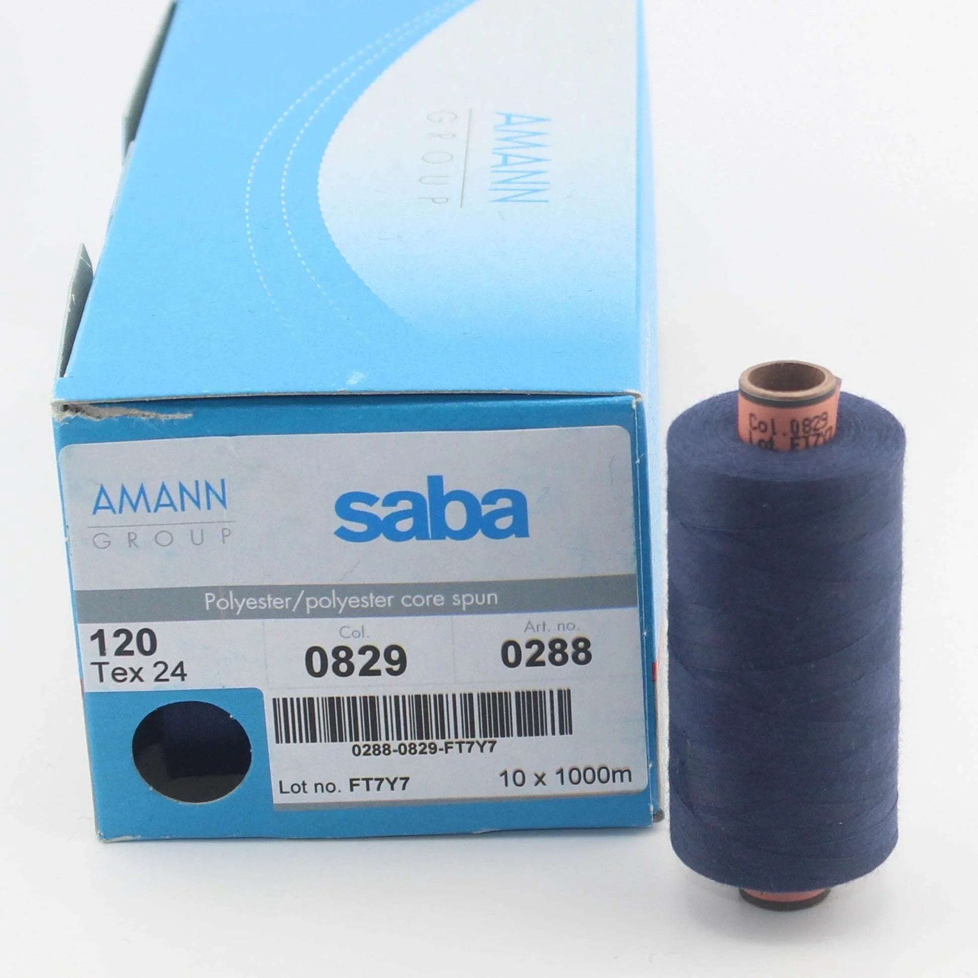 Amann Saba Yarn 1000m - High Quality Polyester German Yarn 120 tex 24 - ACCESSOIRES LEDUC BV