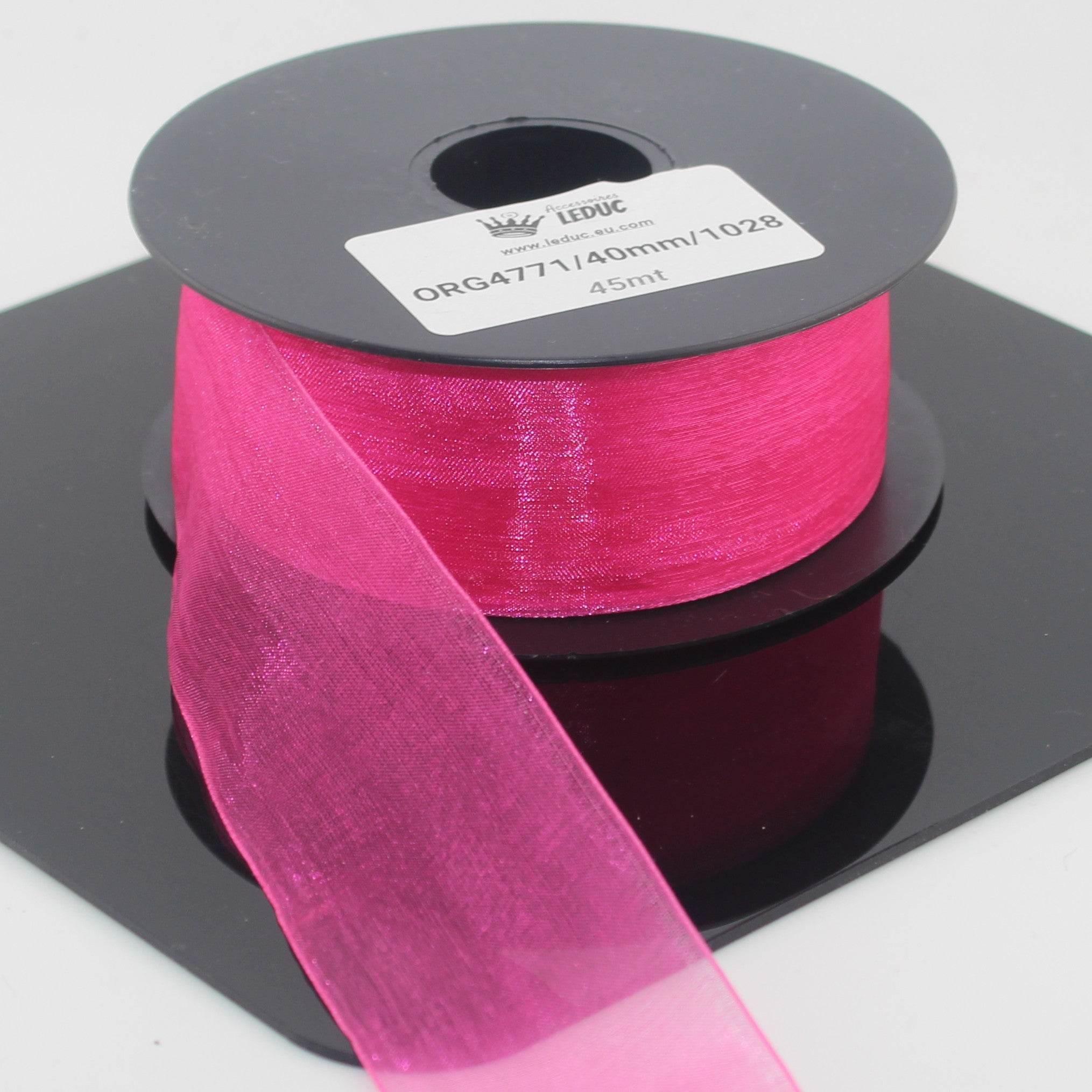 45 meters Organza Ribbon available in 20mm or 40mm ref #ORG4771 - ACCESSOIRES LEDUC BV