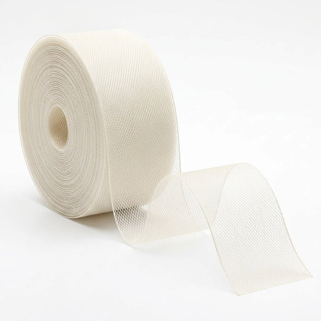 10 meter Horsehair Braid Tape for Dressmaking, Black White or Offwhite; Hem Support and Structured Garments 20 - 100 mm