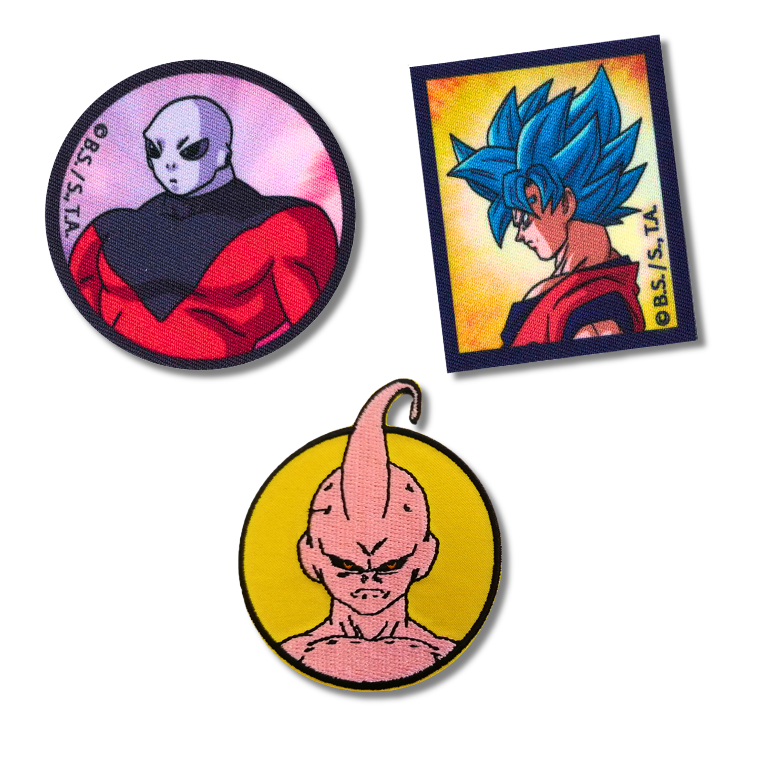 Set aus 3 Kinder- und Anime-Aufbügel-Patches für Kleidung und Taschen