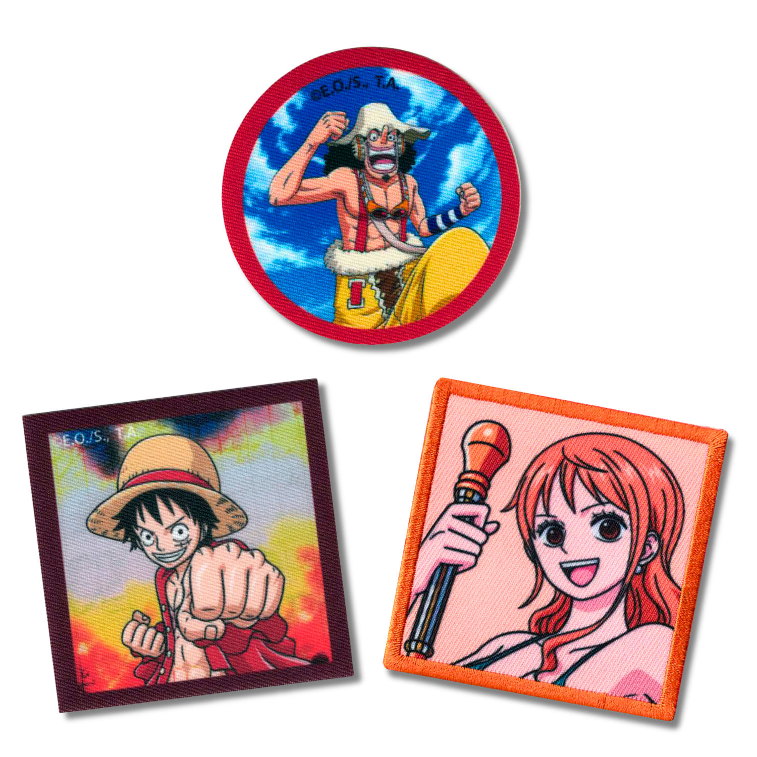 Set aus 3 Kinder- und Anime-Aufbügel-Patches für Kleidung und Taschen