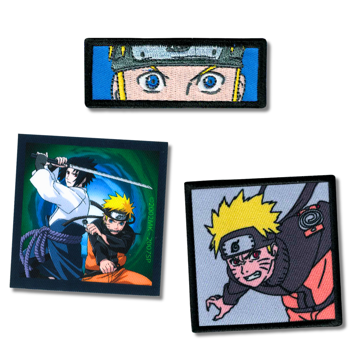 Set aus 3 Kinder- und Anime-Aufbügel-Patches für Kleidung und Taschen