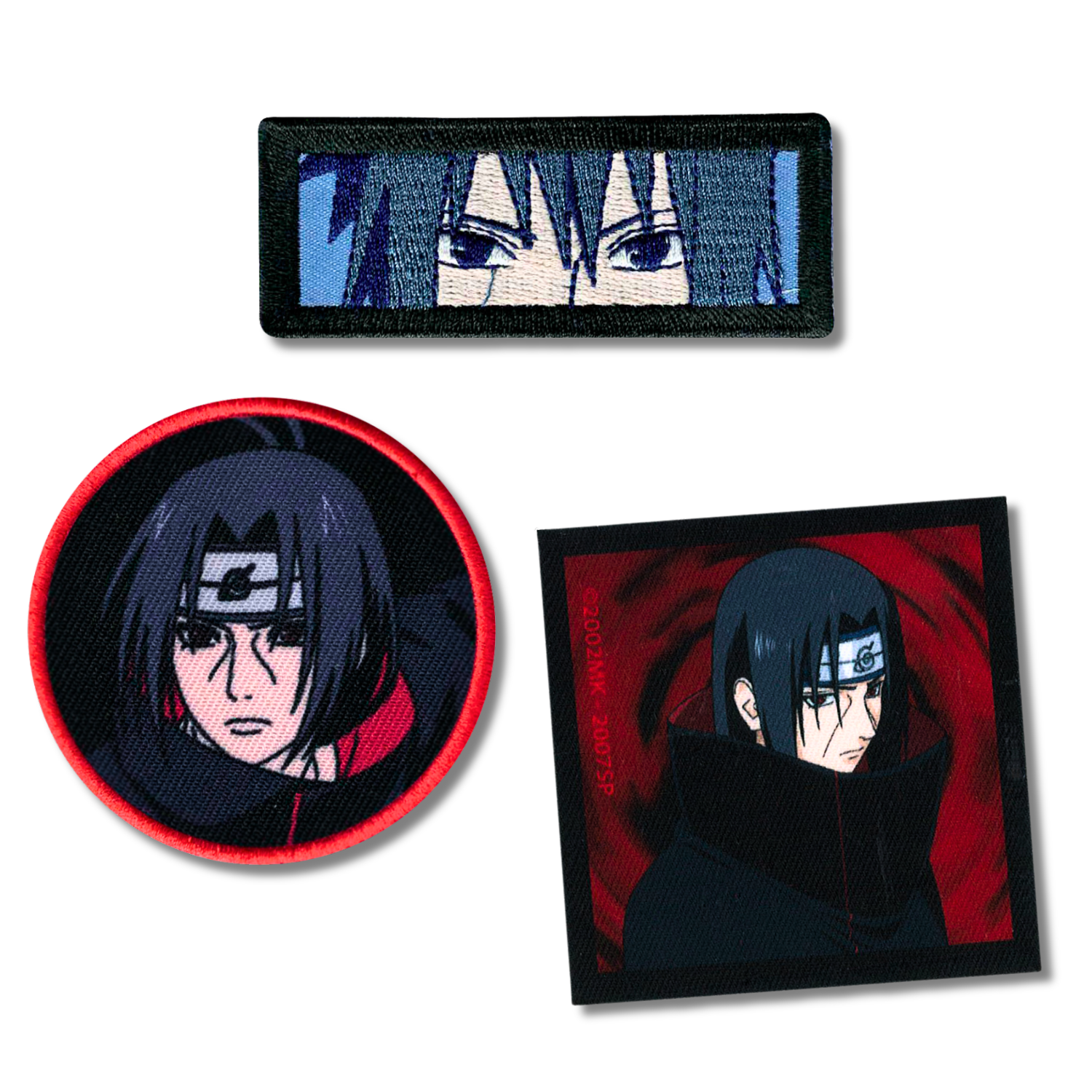 Set aus 3 Kinder- und Anime-Aufbügel-Patches für Kleidung und Taschen
