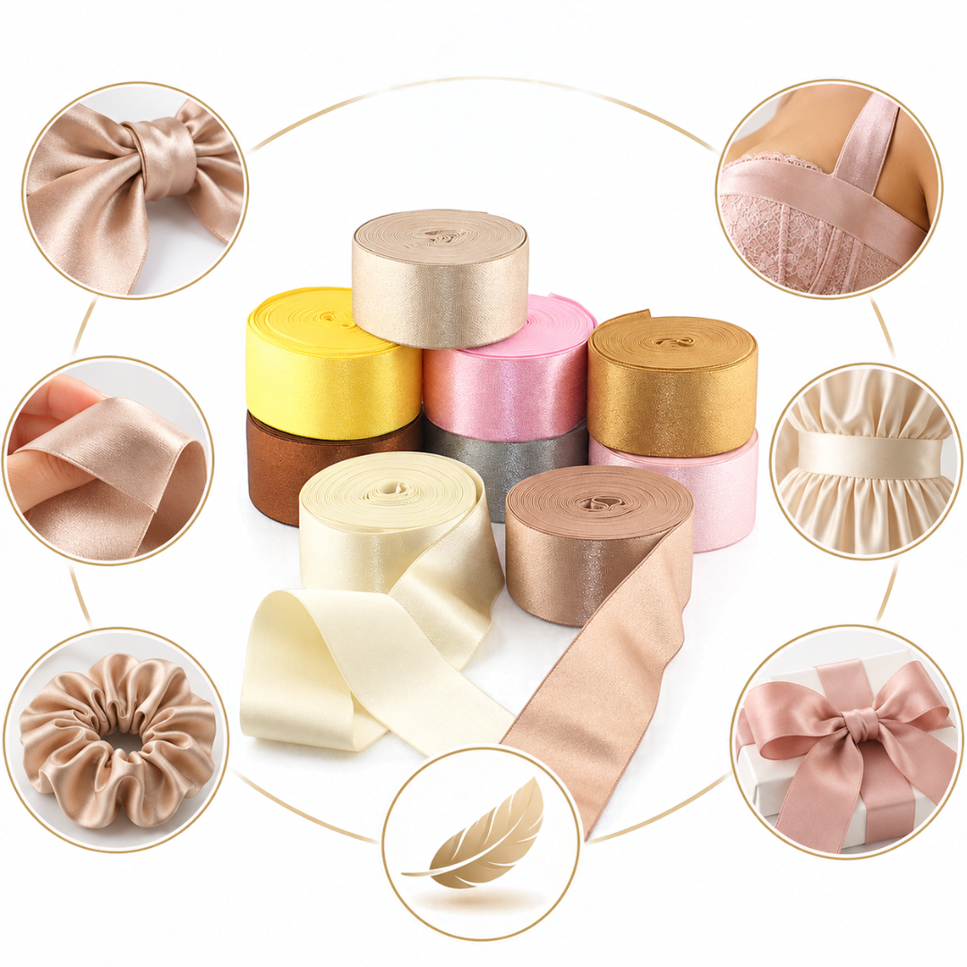 5 meter 38mm Satin Elastic Ribbon – Soft, Elegant & Luxurious ELA3619