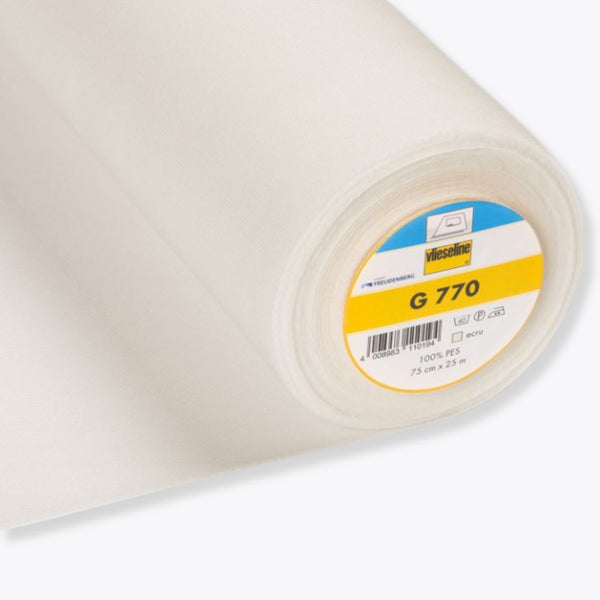 Vlieseline Iron-On Interfacing Fabric 2 m | Fusible Stabilizer M12 & G770