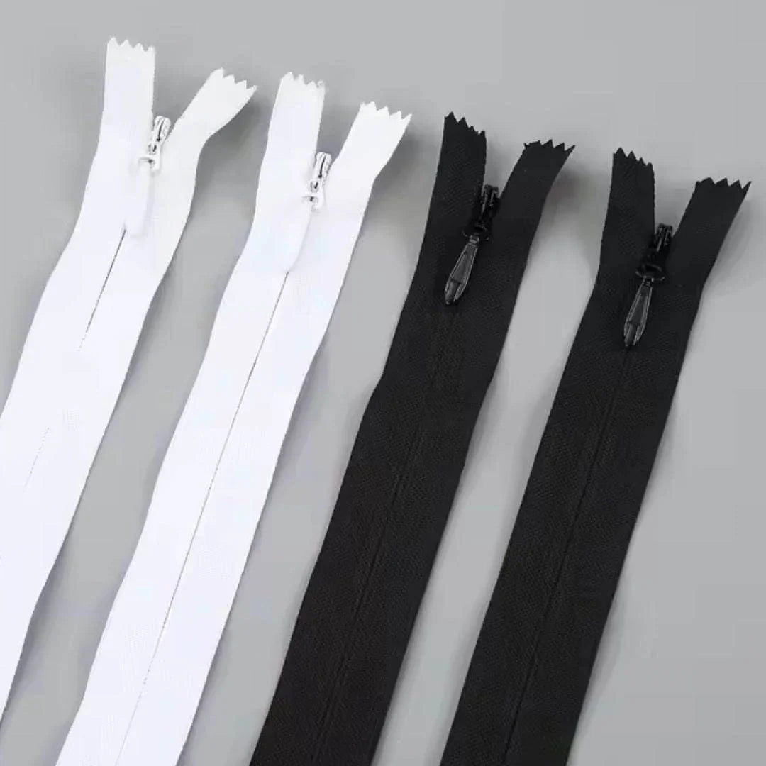 BLACK OR WHITE - Invisible Zippers (10pcs) - ACCESSOIRES LEDUC BV