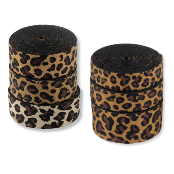 Élastique léopard de 40 mm pour ceintures, vêtements et couture