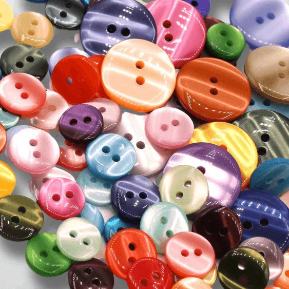 50 pieces 13mm - 2 Holes Polyester Button for Blouses (20") - (KP2 105 20") - ACCESSOIRES LEDUC BV