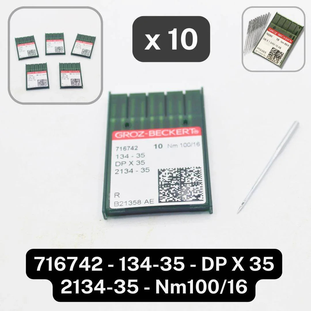 Blister of 10 Groz Beckert Professional Sewing Machine Needles (Round Head) - ACCESSOIRES LEDUC BV