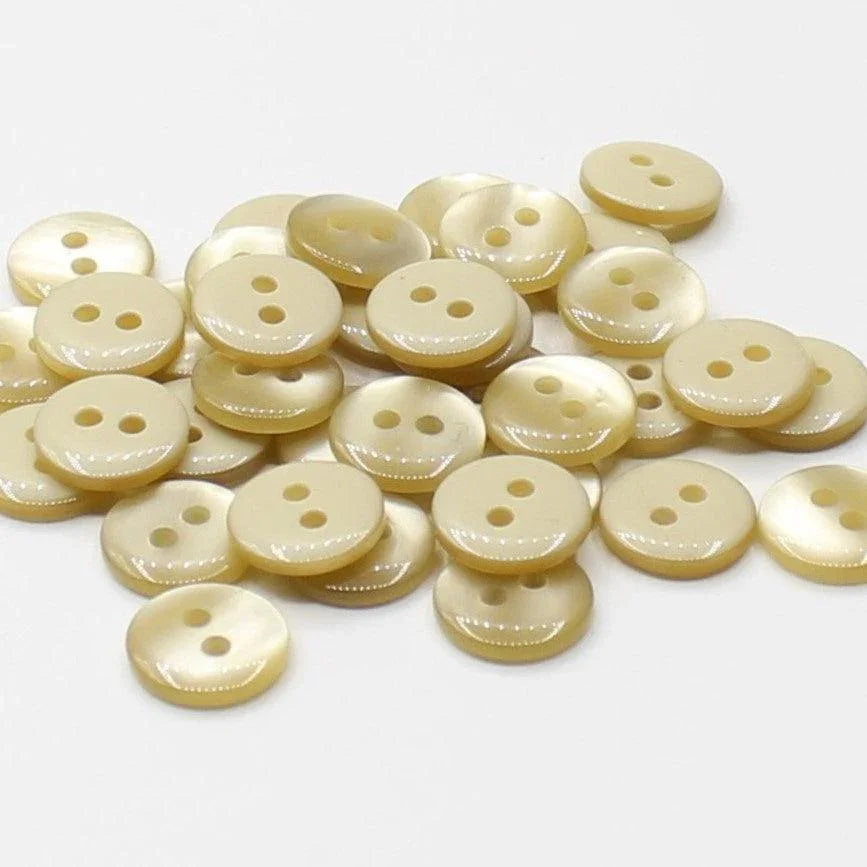 50 pieces 11mm - 2 Holes Polyester Button for Blouses (18") - (KP2 105 18") - ACCESSOIRES LEDUC BV