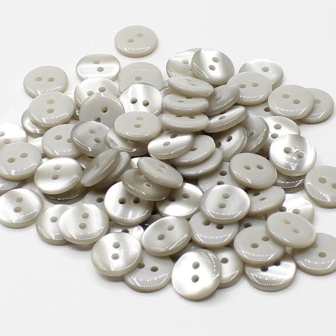 50 pieces 13mm - 2 Holes Polyester Button for Blouses (20") - (KP2 105 20") - ACCESSOIRES LEDUC BV