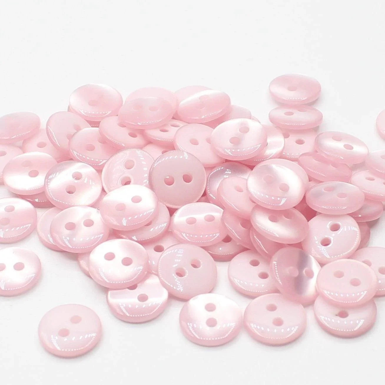 50 pieces 11mm - 2 Holes Polyester Button for Blouses (18") - (KP2 105 18") - ACCESSOIRES LEDUC BV