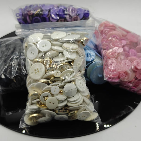 Sortierte Nähknöpfe in gemischten Farben im Großpack (250 g oder 1000 g)