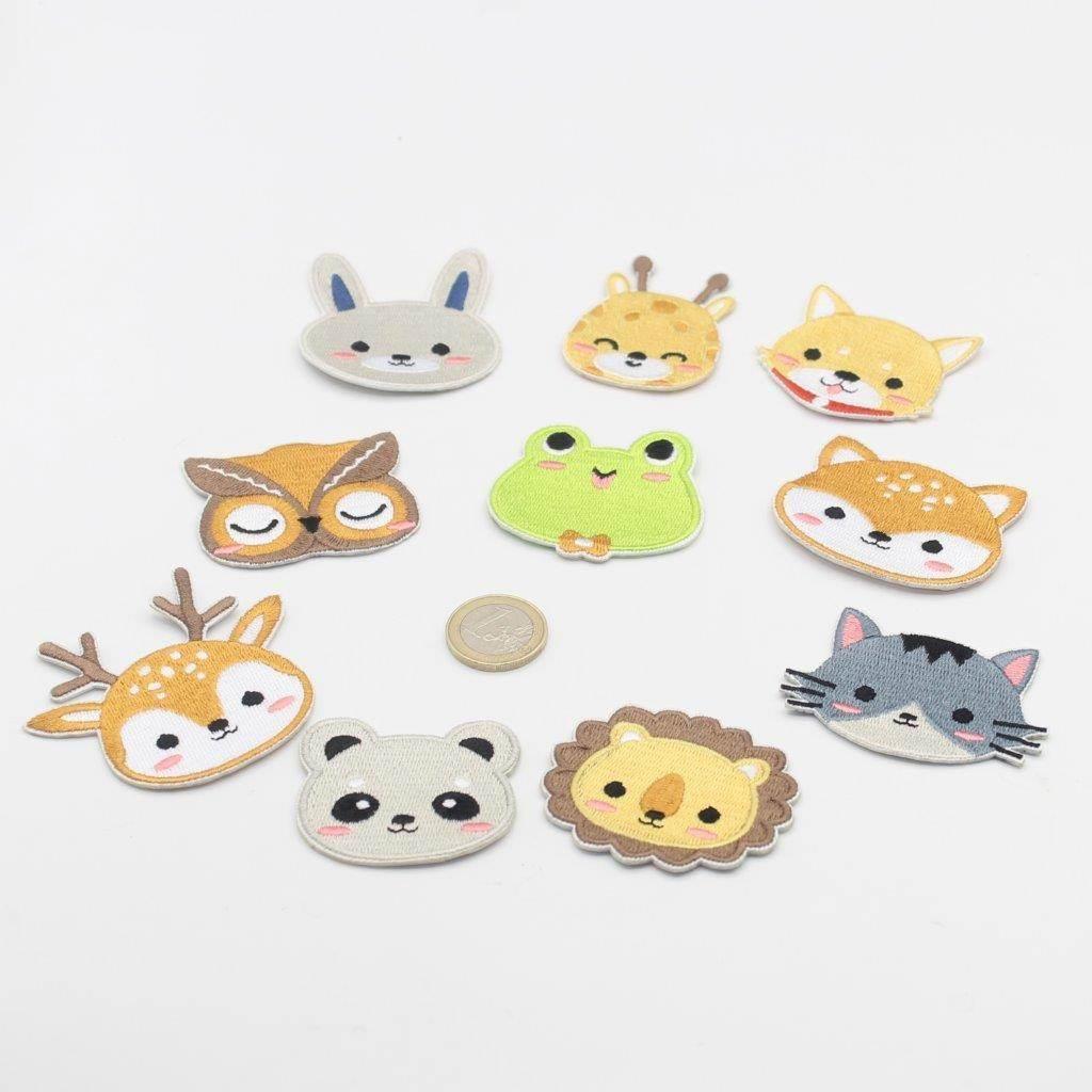 Set of Cute Animal Patch, DIY Patch, Animal or Pet Lover Gift, Adhesive and Iron-on#VSM2571#VSM2757 - ACCESSOIRES LEDUC BV