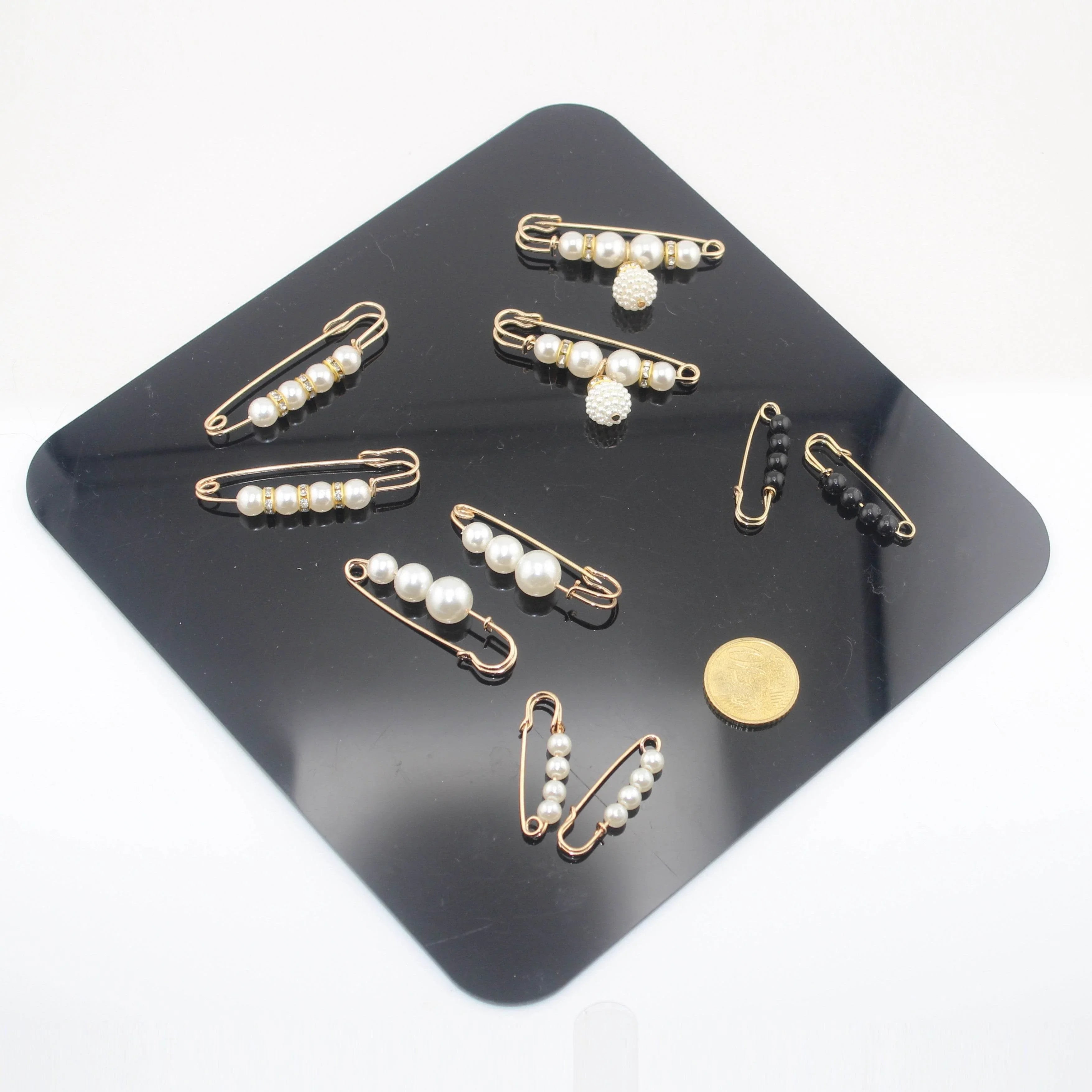 Sets of Pins, Broches, Decorative articles with Pearls, Beads etc - ACCESSOIRES LEDUC BV
